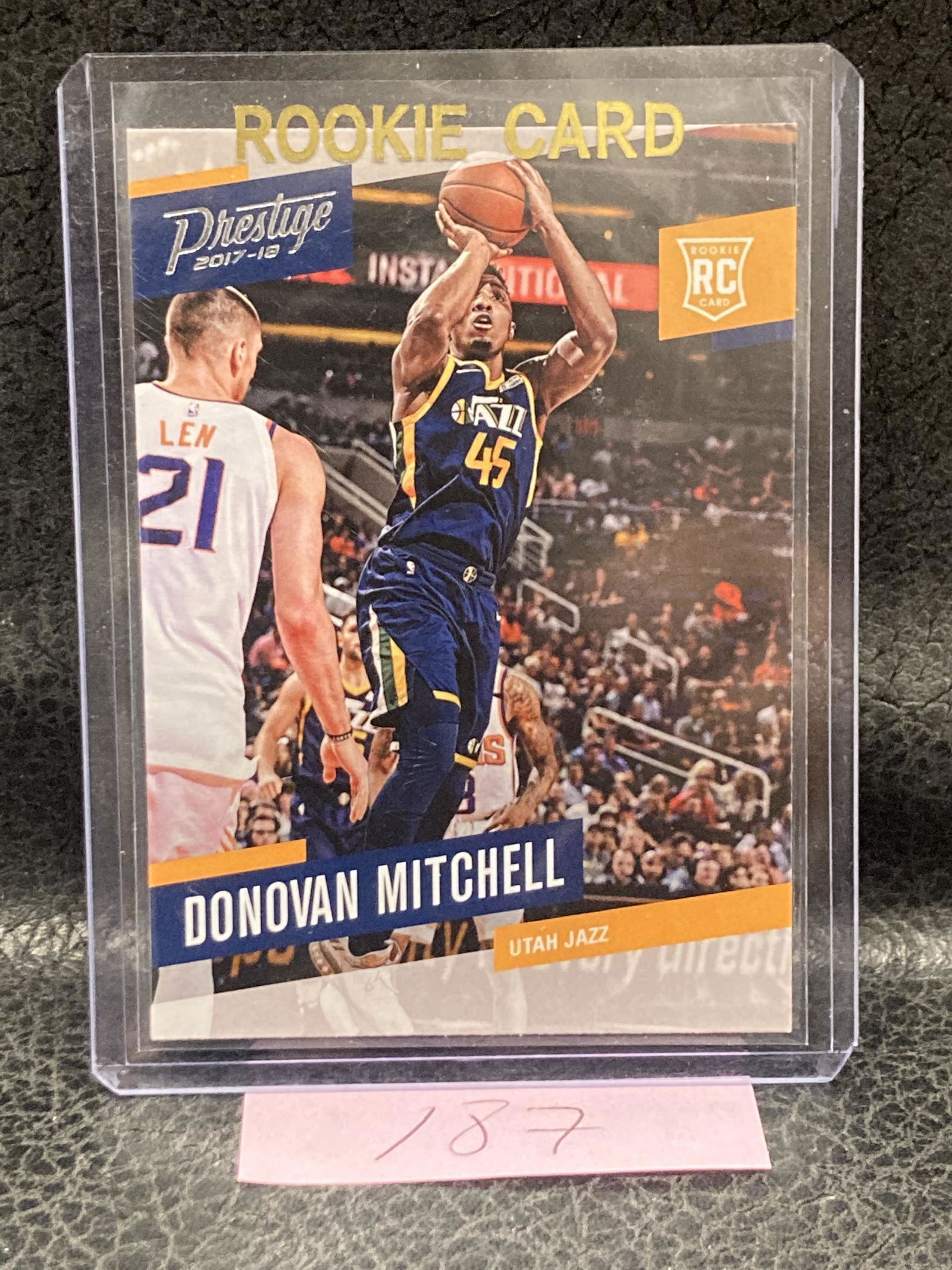 Donovan Mitchell 2017-18 Prestige Rookie Card Rc #163 Utah Jazz (1 of 2)