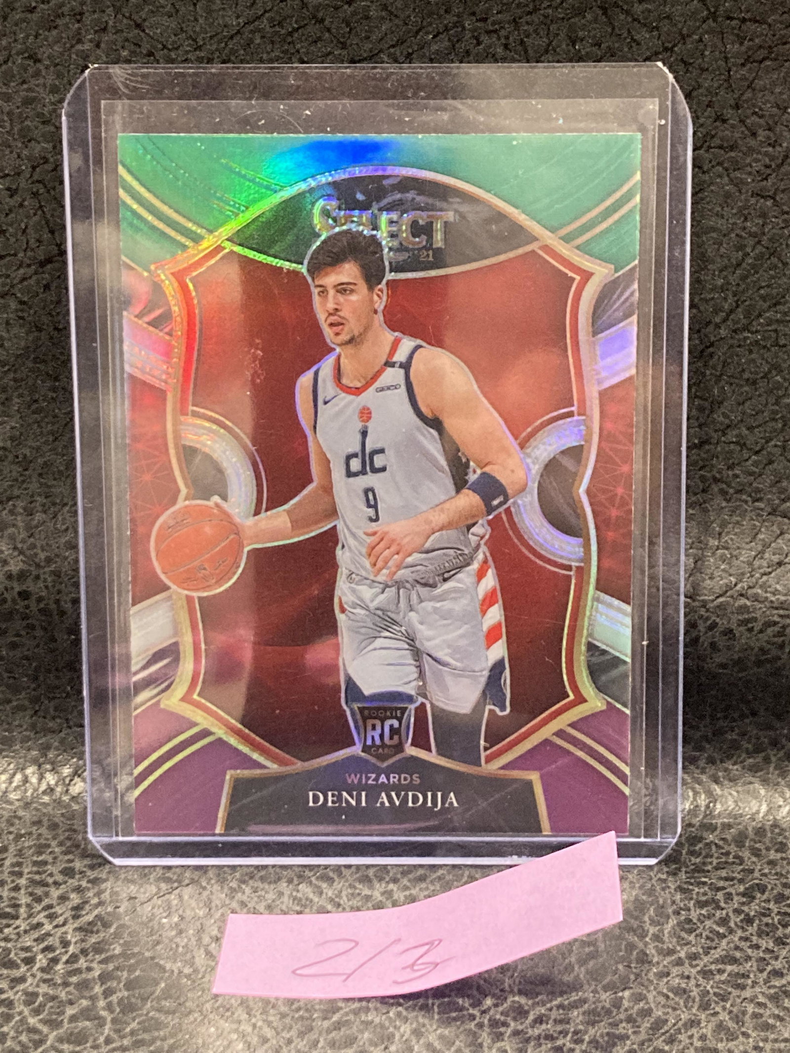 Deni Avdija #69 Concourse Green White Purple Prizm Rc 2021 Select (1 of 2)