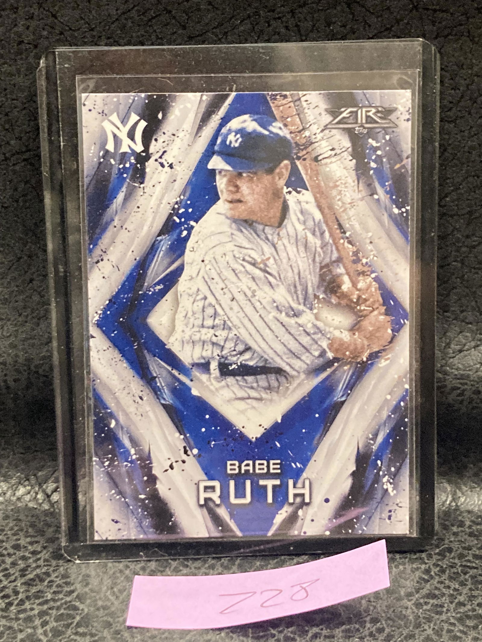 Babe Ruth 2017 Topps Fire Card #200 Yankees 200 (1 of 2)