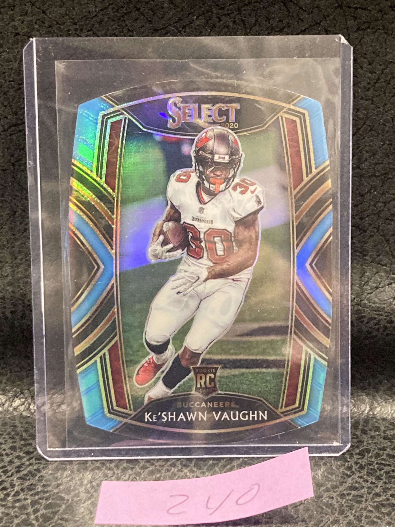 Keshawn Vaughn 2020 Select Premier Level Blue Die Cut Rc Rookie Buccaneers (1 of 2)