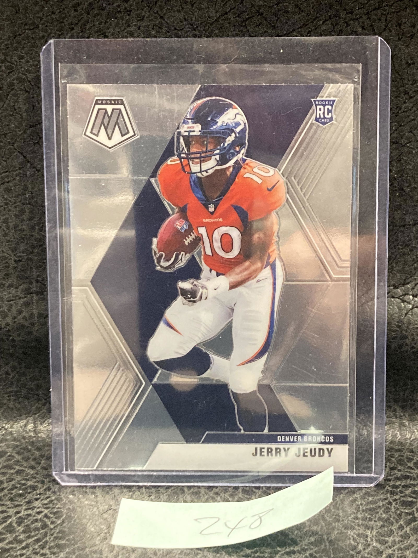 Jerry Jeudy Rookie Card Mosaic Football 2020 Denver Broncos #206 Rc (1 of 2)