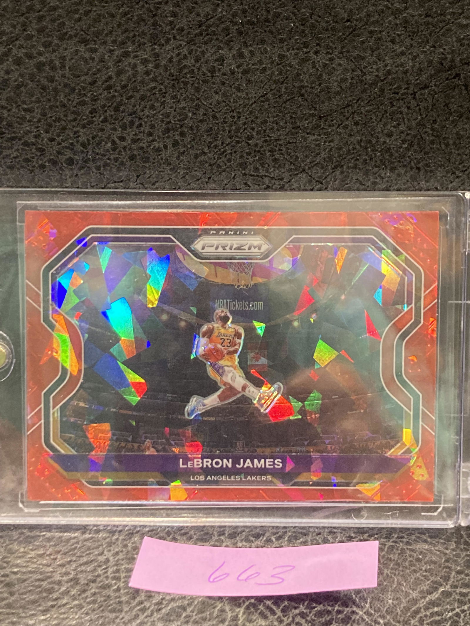 2020-2021 Panini Prizm Lebron James Red Cracked Ice Kobe Tribute #1 (1 of 2)