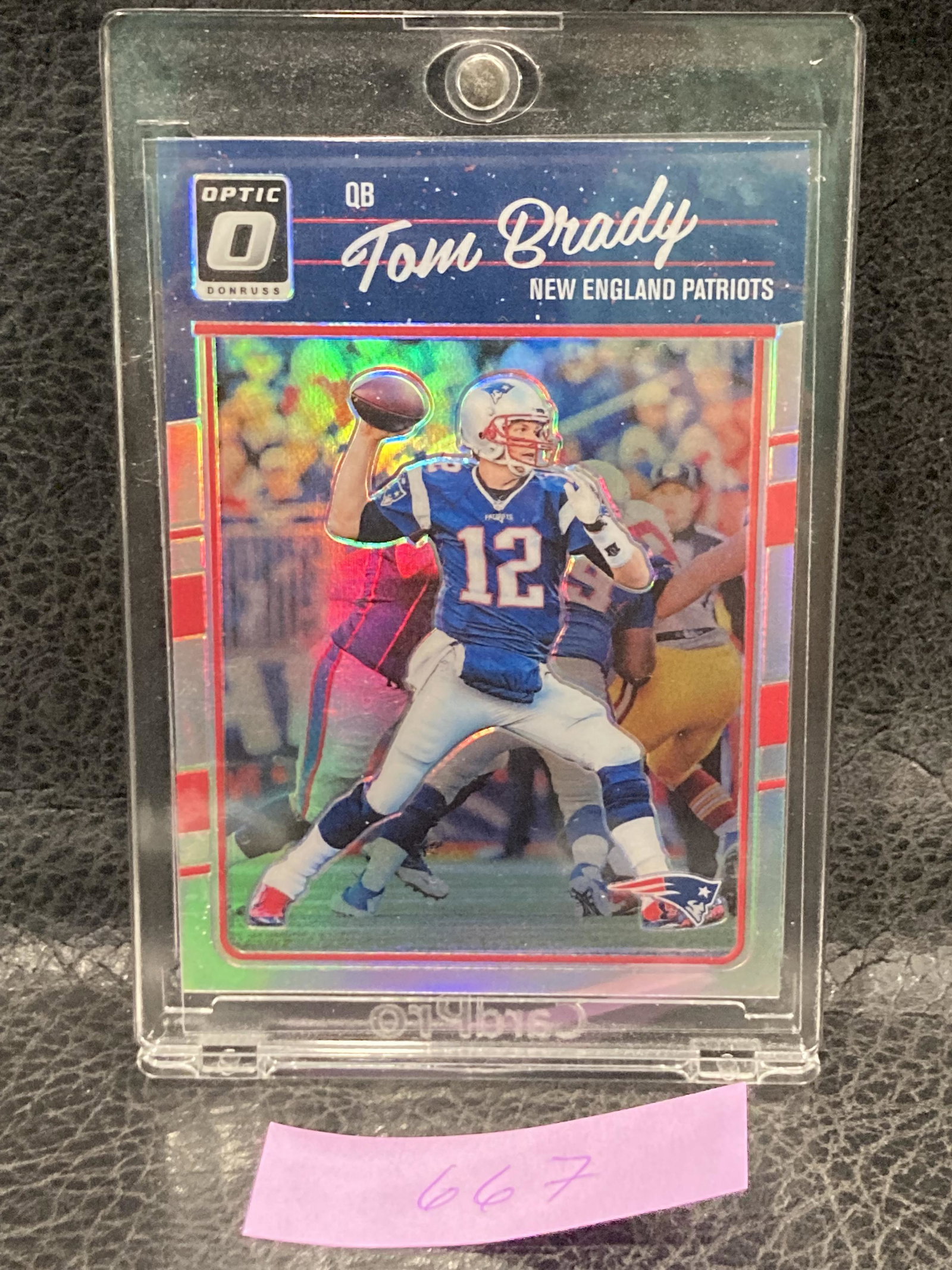 Tom Brady 2016 Donruss Optic Holo Silver Prizm #62 Patriots Bucs (1 of 2)