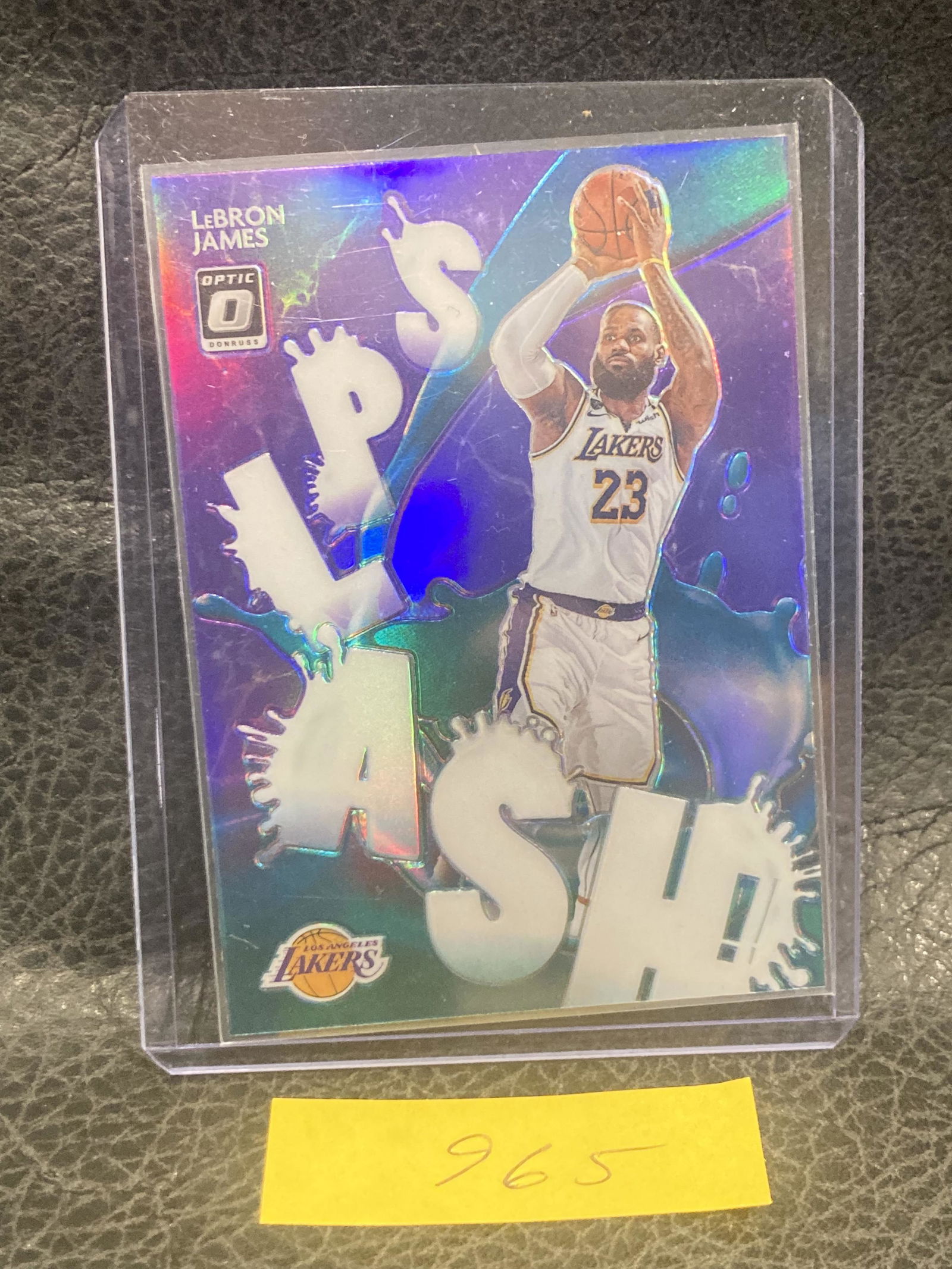 Lebron James 2020-21 Splash Holo Prizm Donruss Optic #13 Lakers Mvp (1 of 2)