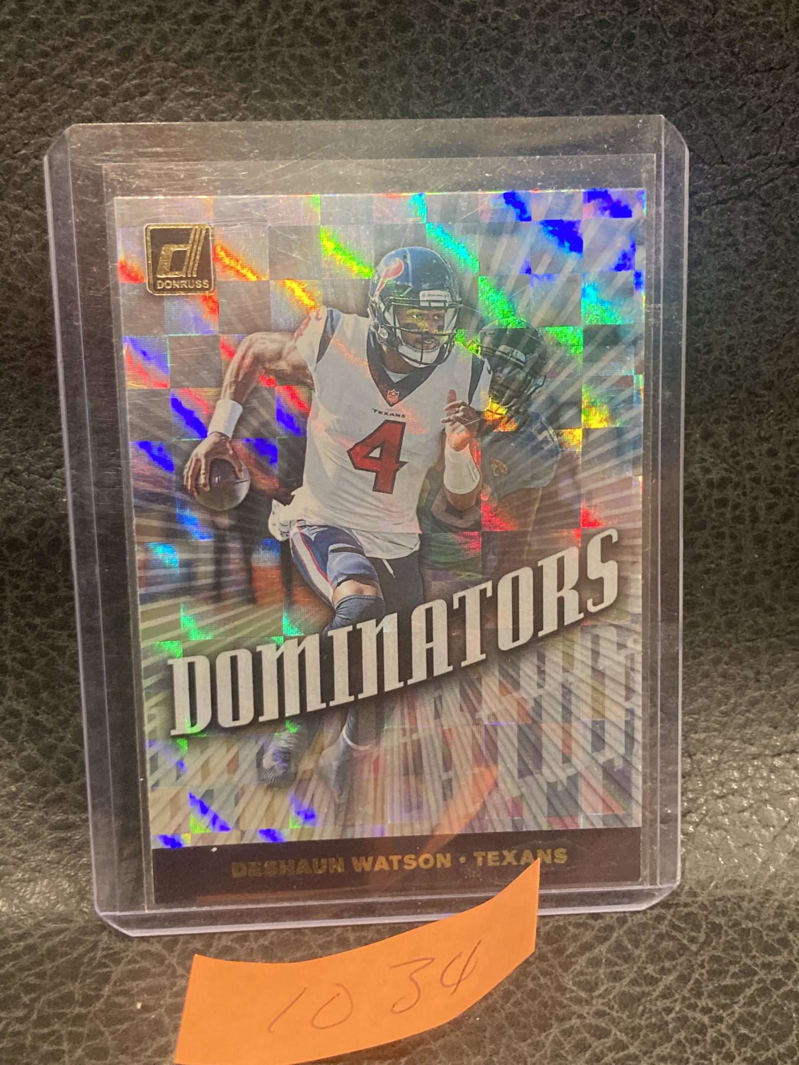 Deshaun Watson 2019 Donruss Dominators #DOM-30 Texans: Deshaun Watson 2019 Donruss Dominators #DOM-30 Texans