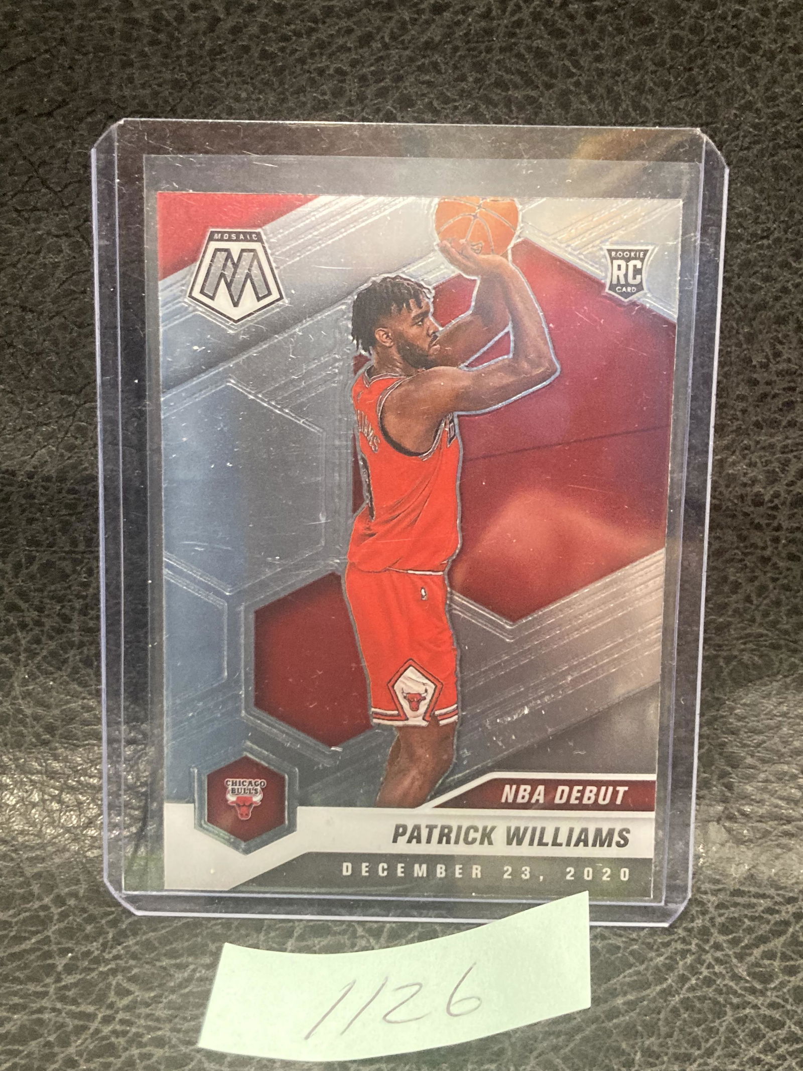 Patrick Williams Rookie Card RC NBA Debut 2020-21 Panini Mosaic Chicago Bulls (1 of 2)