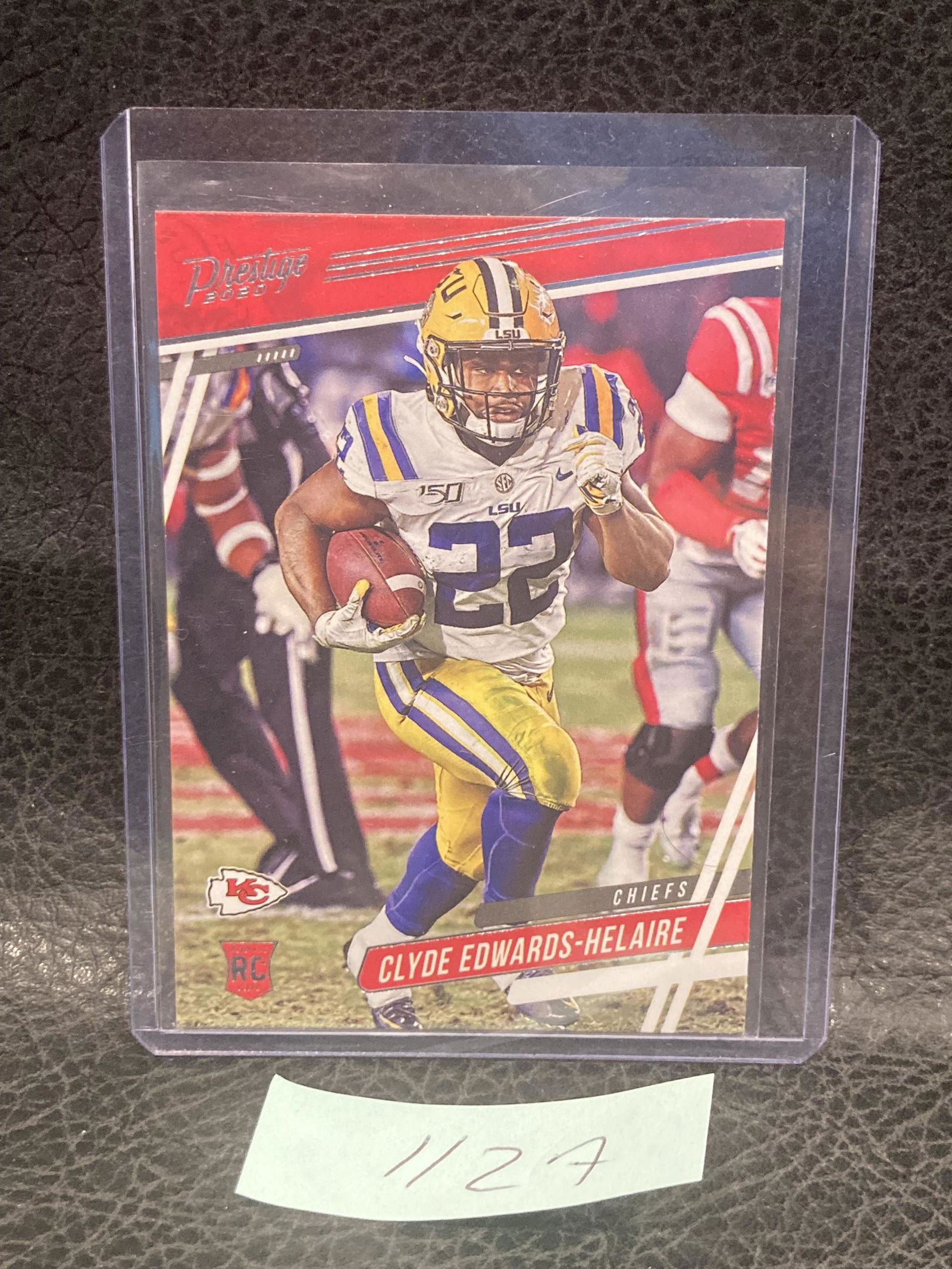 Clyde Edwards Helaire 2020 Prestige RC KC Chiefs LSU Tigers Rookie Card #223 (1 of 2)