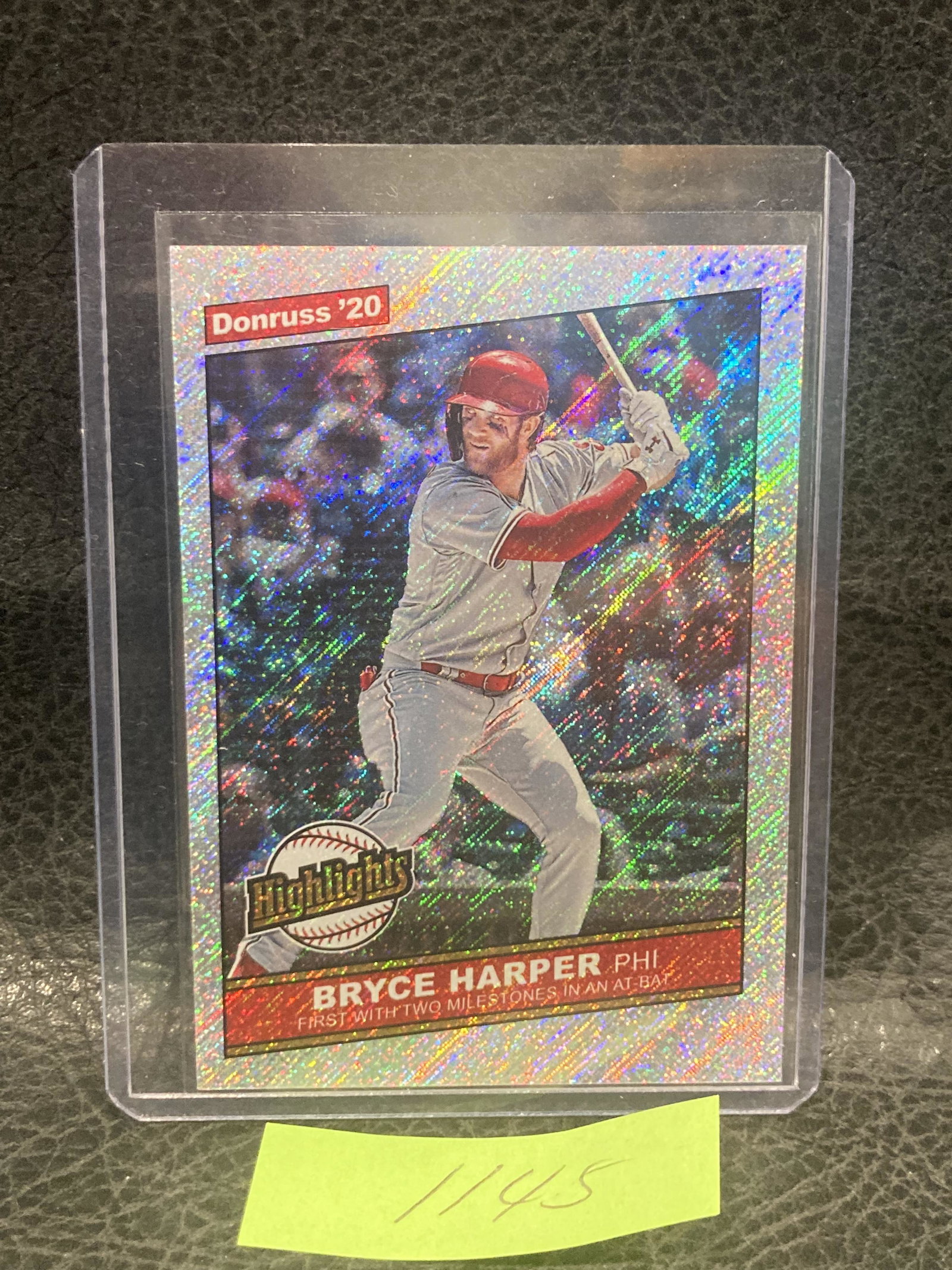 Bryce Harper 2020 Panini Donruss Highlights Philadelphia Phillies Card #H-7: Bryce Harper 2020 Panini Donruss Highlights Philadelphia Phillies Card #H-7
