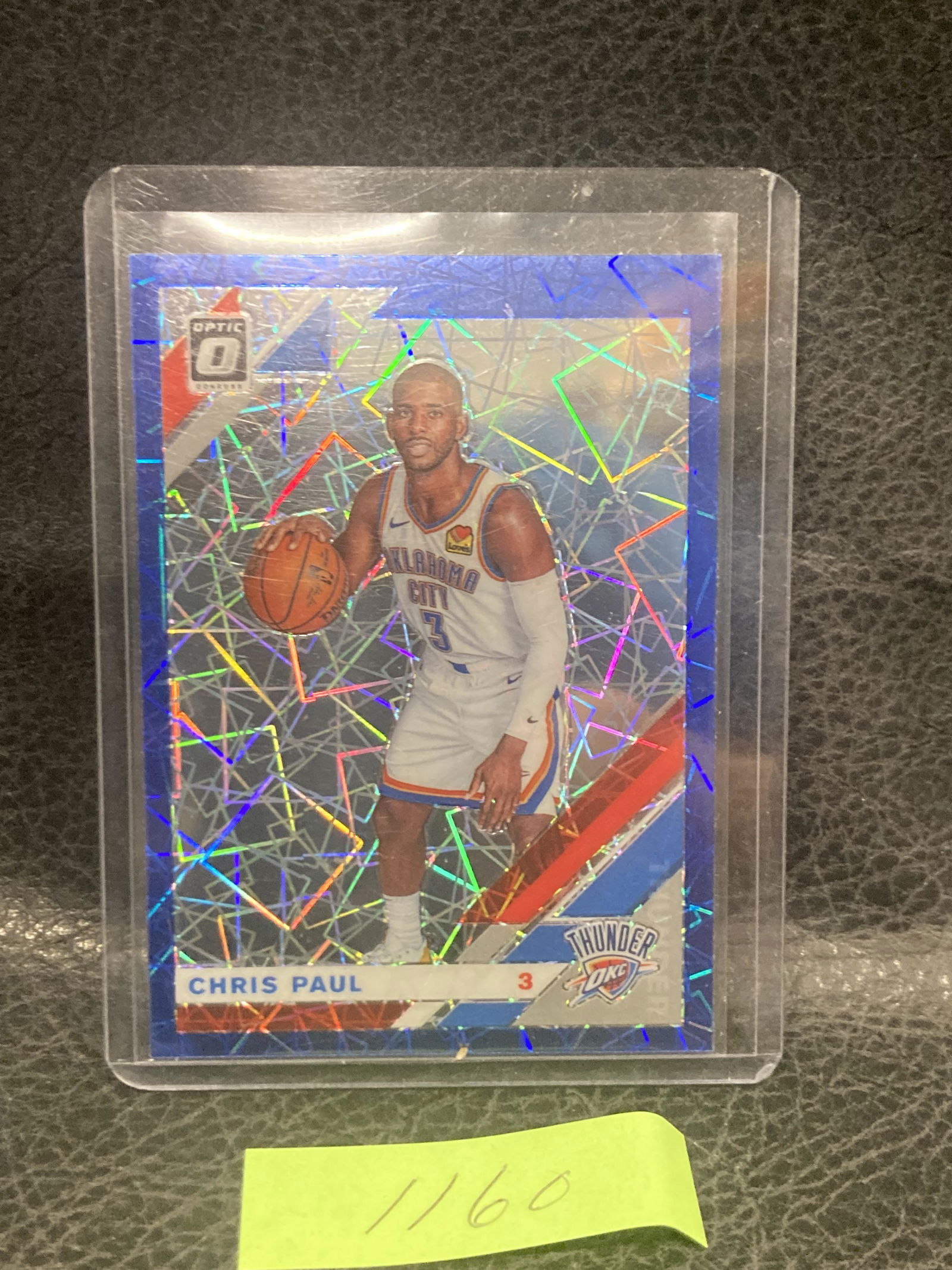 Chris Paul 2019-20 Donruss Optic Blue Velocity Prizm #103 Ok City Thunder (1 of 2)