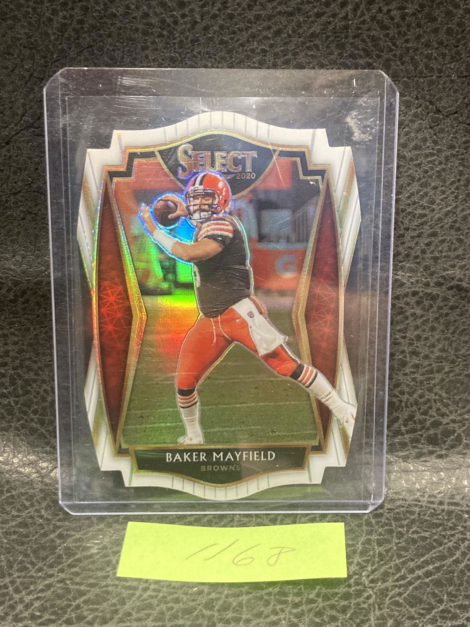 Baker Mayfield 2020 Select Premier Level White Die Cut Browns (1 of 2)