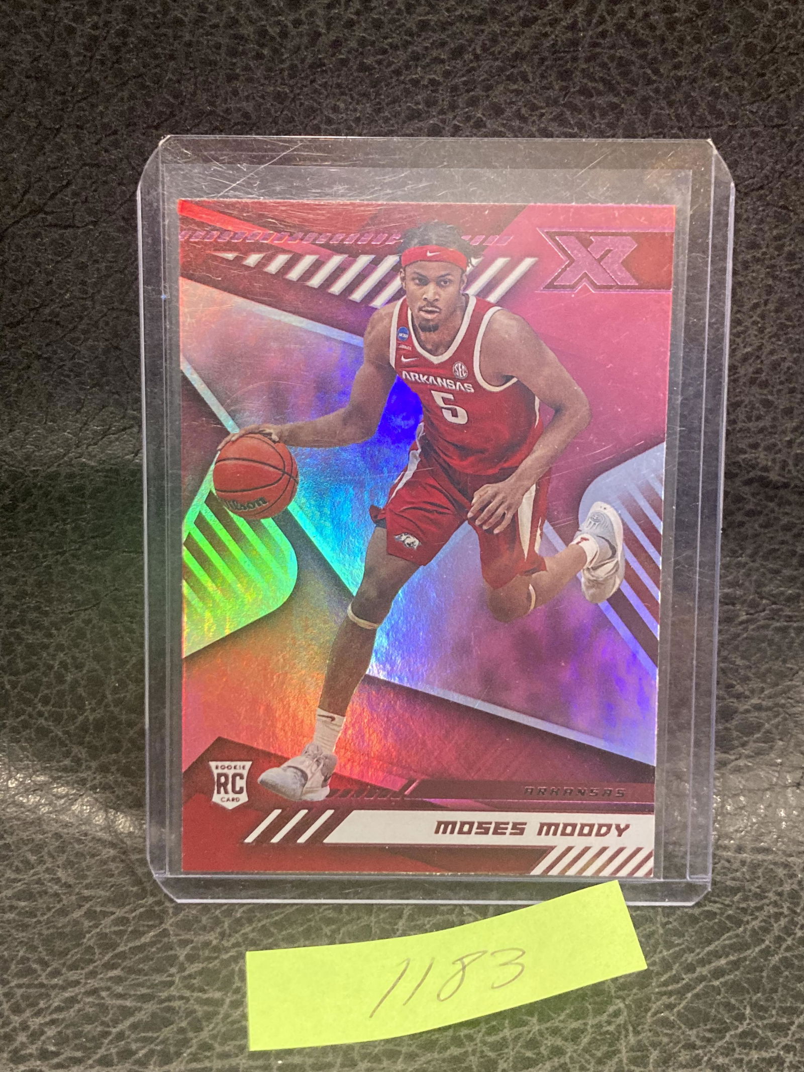 Moses Moody 2021 Rookie Chronicles XR Draft Picks Pink Parallel #171 Warriors (1 of 2)