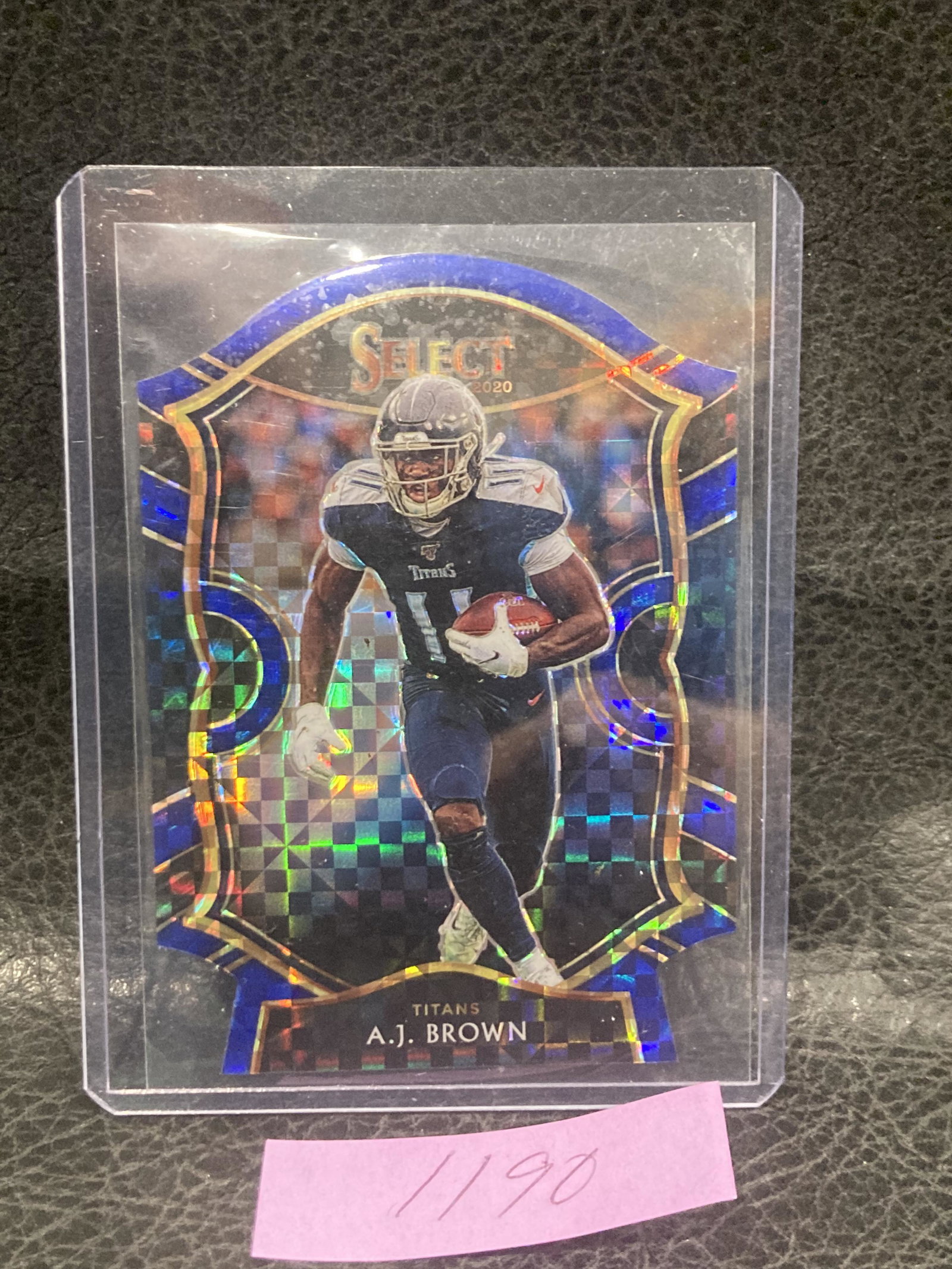 Aj Brown 2020 Select Concourse Blue Prizm Die Cut Titans 43 (1 of 2)