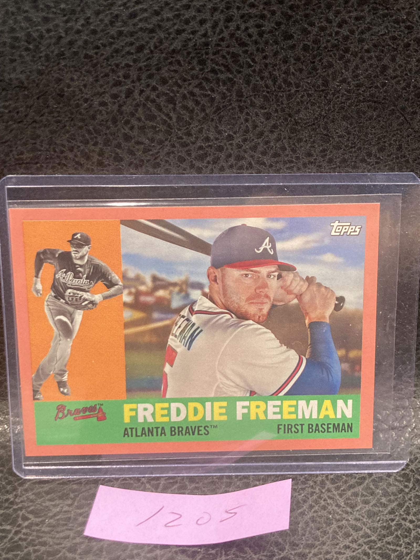 Freddie Freeman 2017 Topps Archives #53 Atlanta Braves /199 Pink (1 of 2)