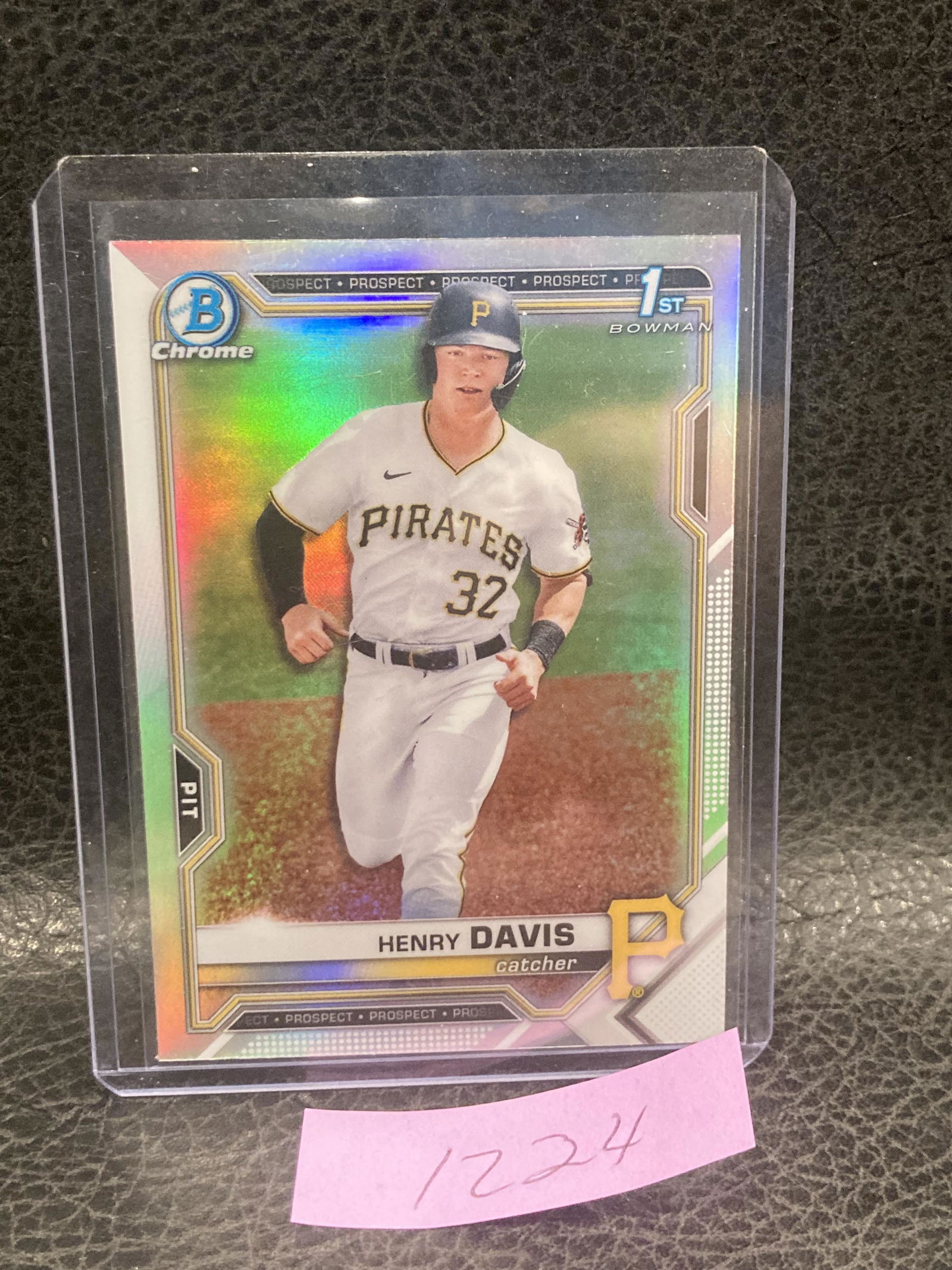 Henry Davis 2021 Bowman Draft Chrome 1st Refractor Bdc-48 Pirates (1 of 2)
