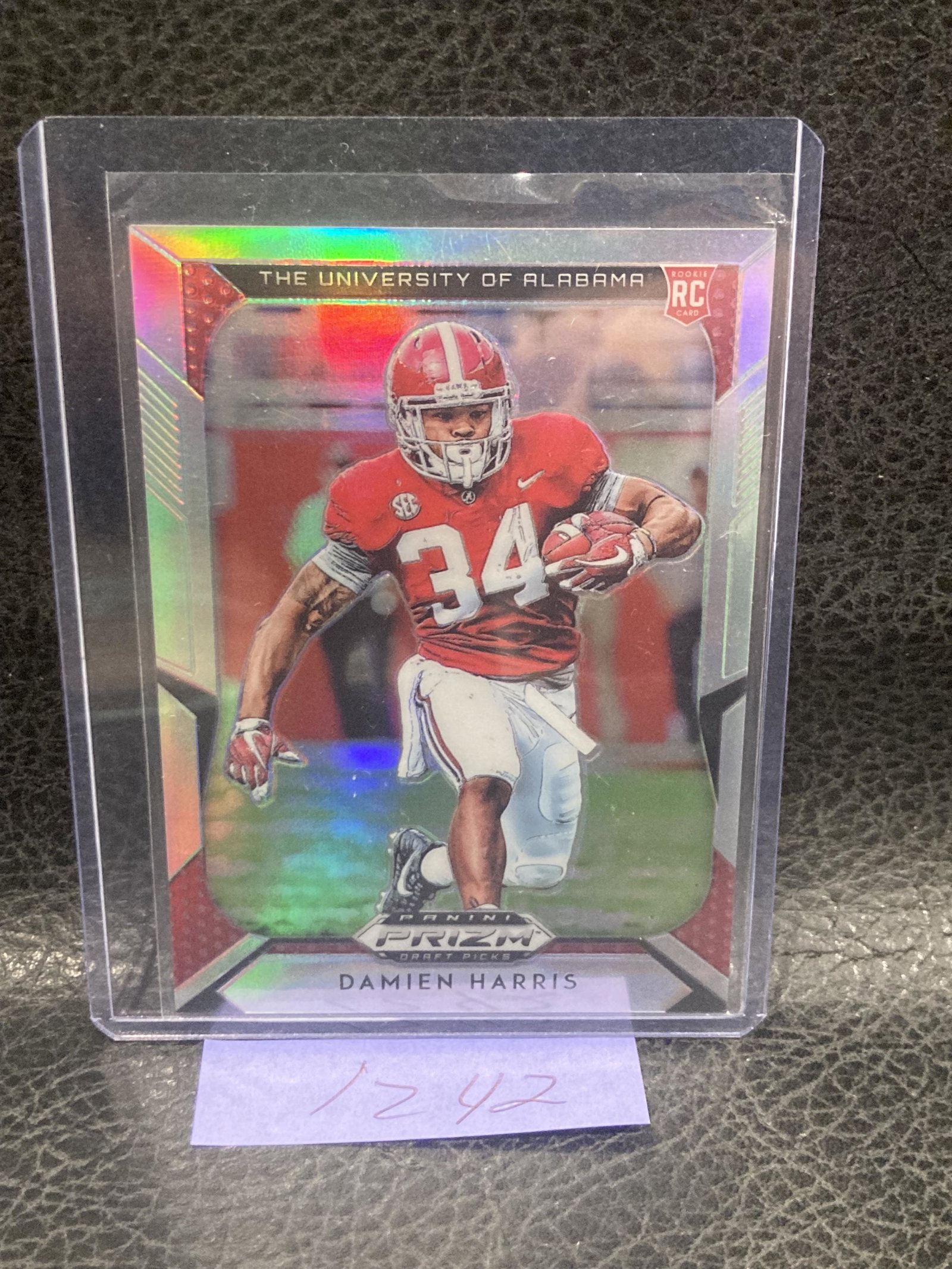 Damien Harris 2019 Prizm Draft Picks Silver Prizm Patriots Rb Rc #106 (1 of 2)