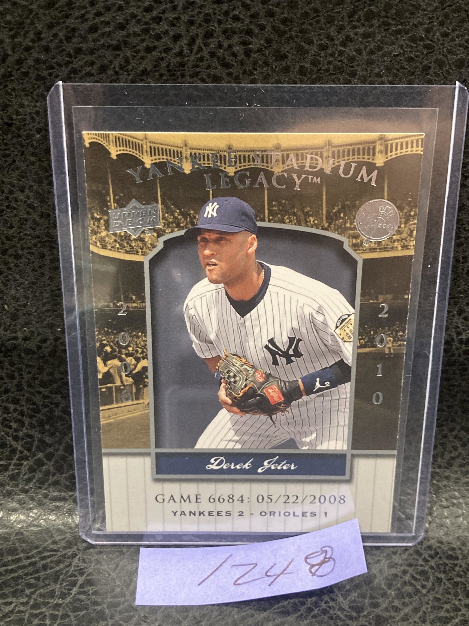 Derek Jeter 2008 Upper Deck Yankee Stadium Legacy #YSL6684 HOF (1 of 2)