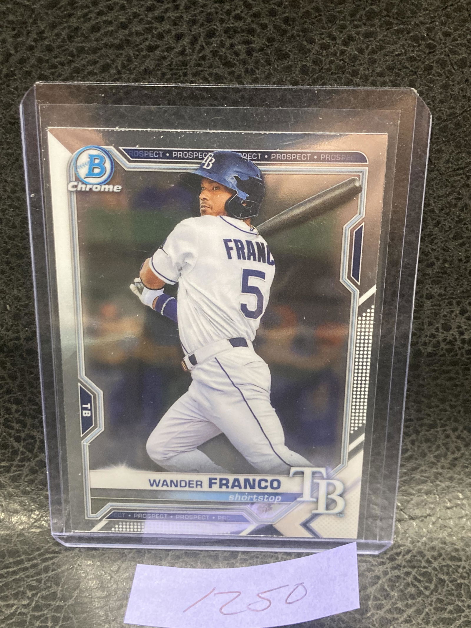 Wander Franco 2021 Bowman Chrome Prospect #BCP-57 Tampa Bay Rays (1 of 2)
