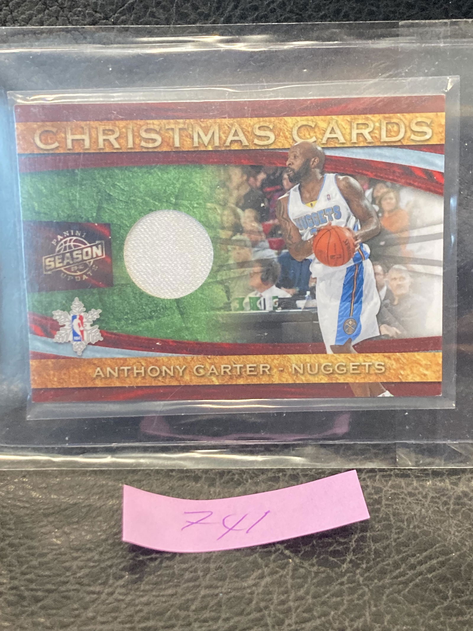 Anthony Carter 2010 Christmas Cards Denver Nuggets Jersey Card #ed/499 (1 of 2)