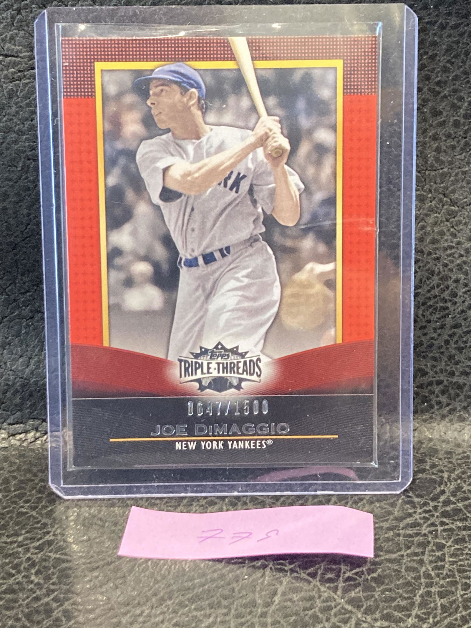 Joe Dimaggio 2011 Topps Triple Threads #86 Yankees #/1500 (1 of 2)