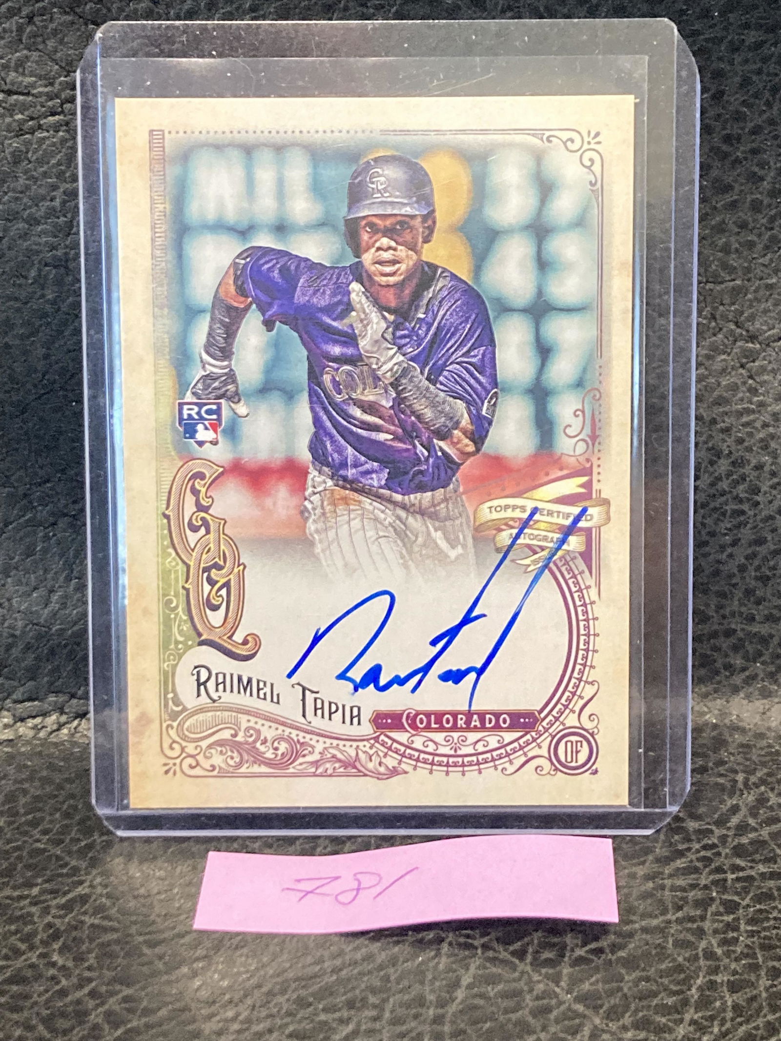 Raimel Tapia 2017 Topps Gypsy Queen Rookie Auto #GQA-RT Autograph Rockies (1 of 2)