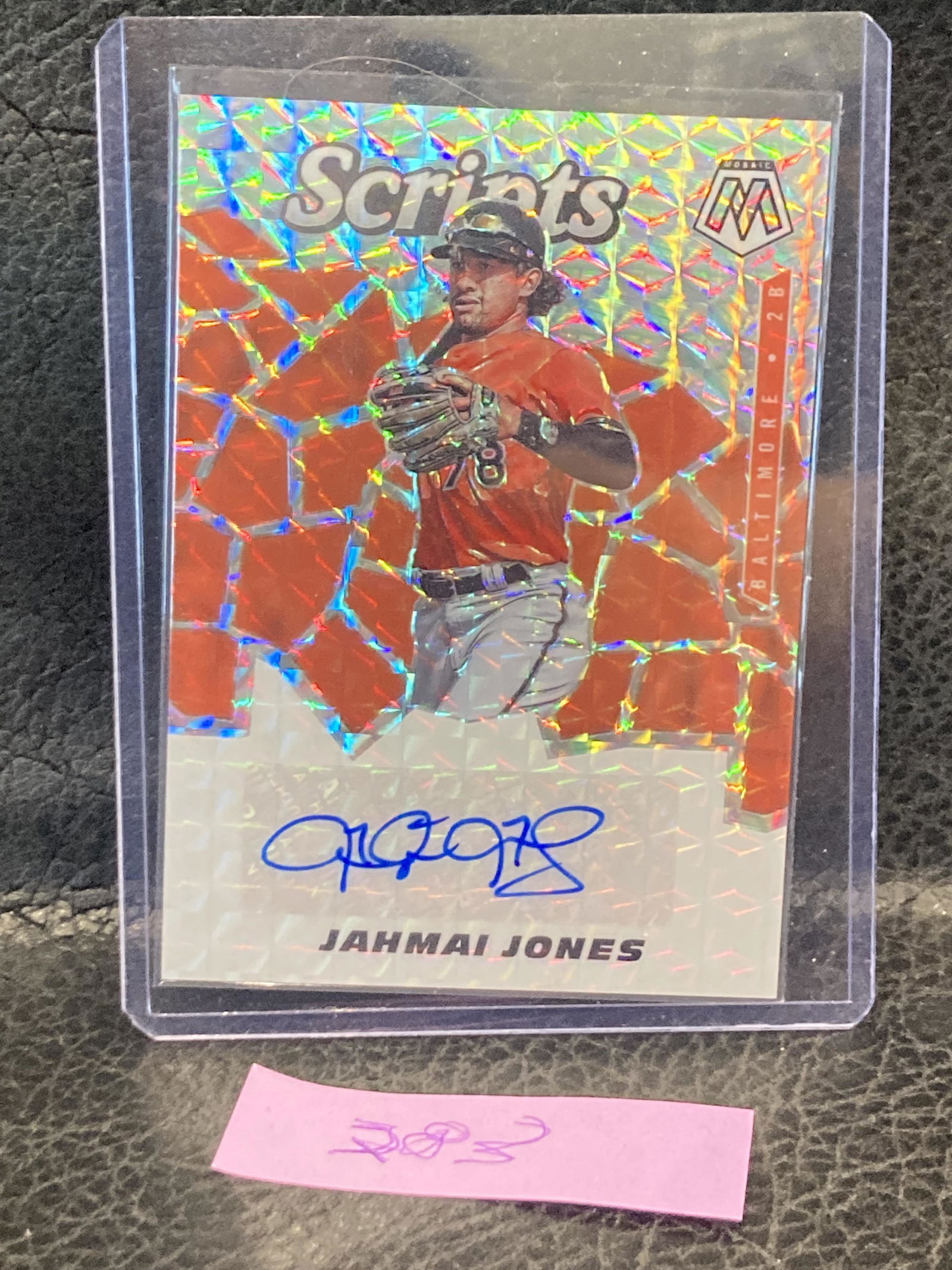 Jahmai Jones 2021 Mosaic Scripts Rc Rookie Auto Card Silver #SCR-JJ (1 of 2)