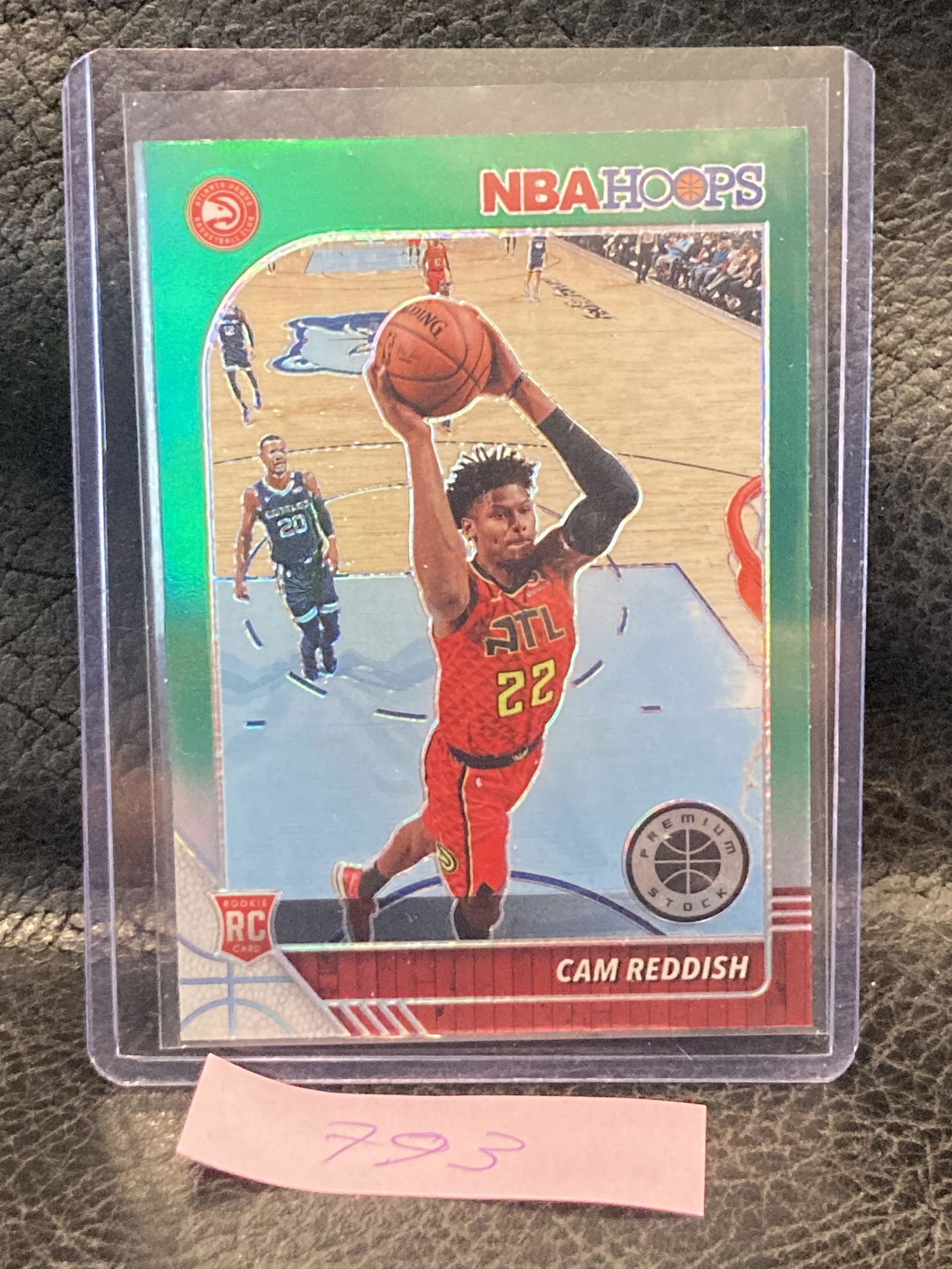 Cam Reddish 2019-20 Nba Hoops Premium Green Prizm #207 Rookie Rc Hawks (1 of 2)