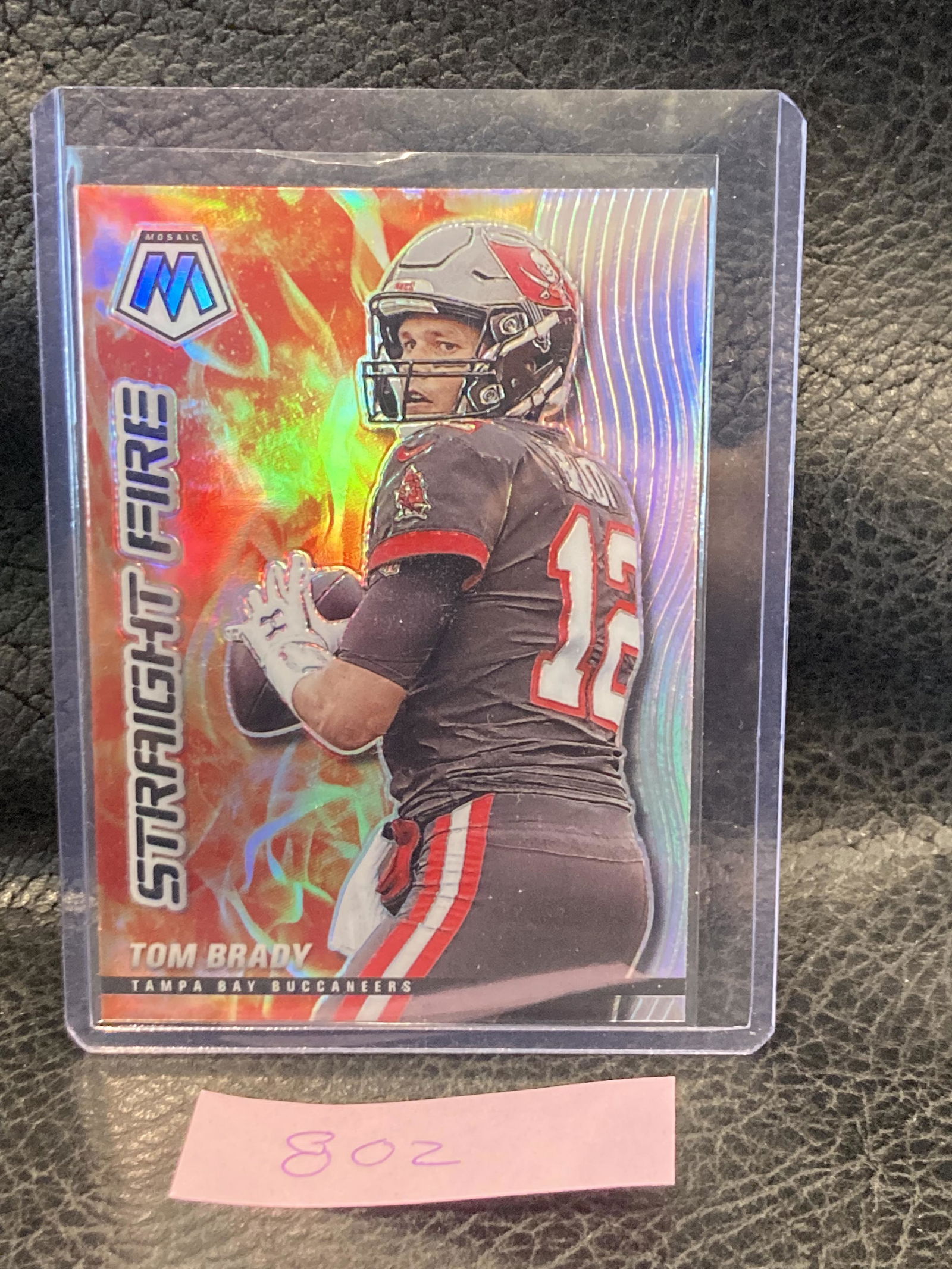 Tom Brady 2021 Mosaic Straight Fire #SF2 Silver Prizm Tampa Bay Bucs (1 of 2)