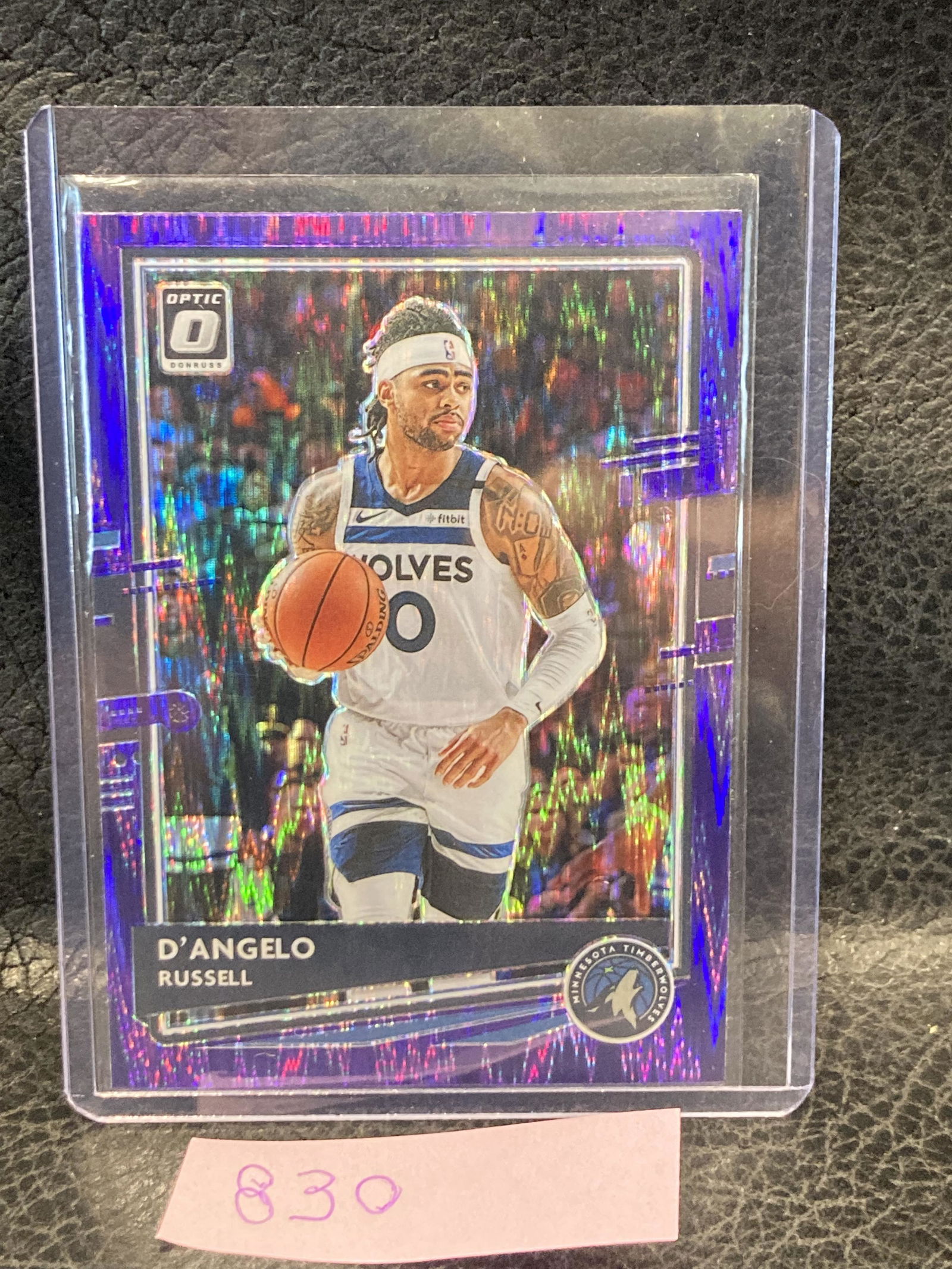 Dangelo Russell 2021 Purple Shock #57 Donruss Optic Basketball Card (1 of 2)