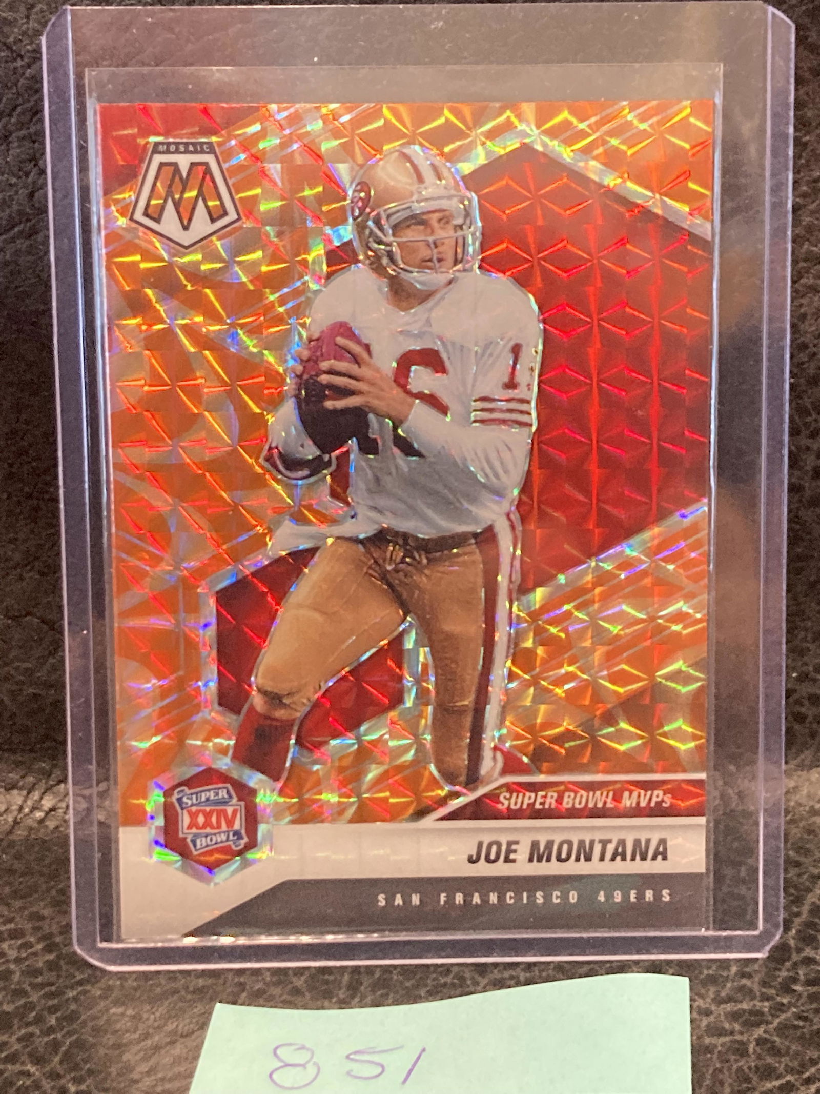 Joe Montana 2021 Mosaic Reactive Orange Prizm Super Bowl Xxiv Mvp Sp (1 of 2)