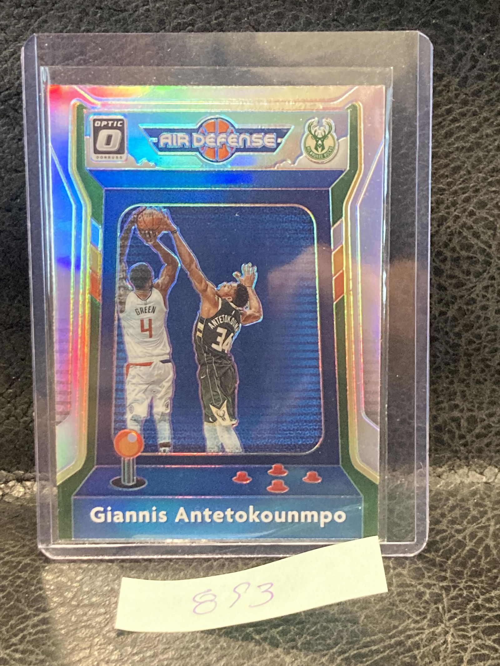 Giannis Antetokounmpo 2020-21 Donruss Optic Air Defense Sp Prizm Silver Holo  (1 of 2)