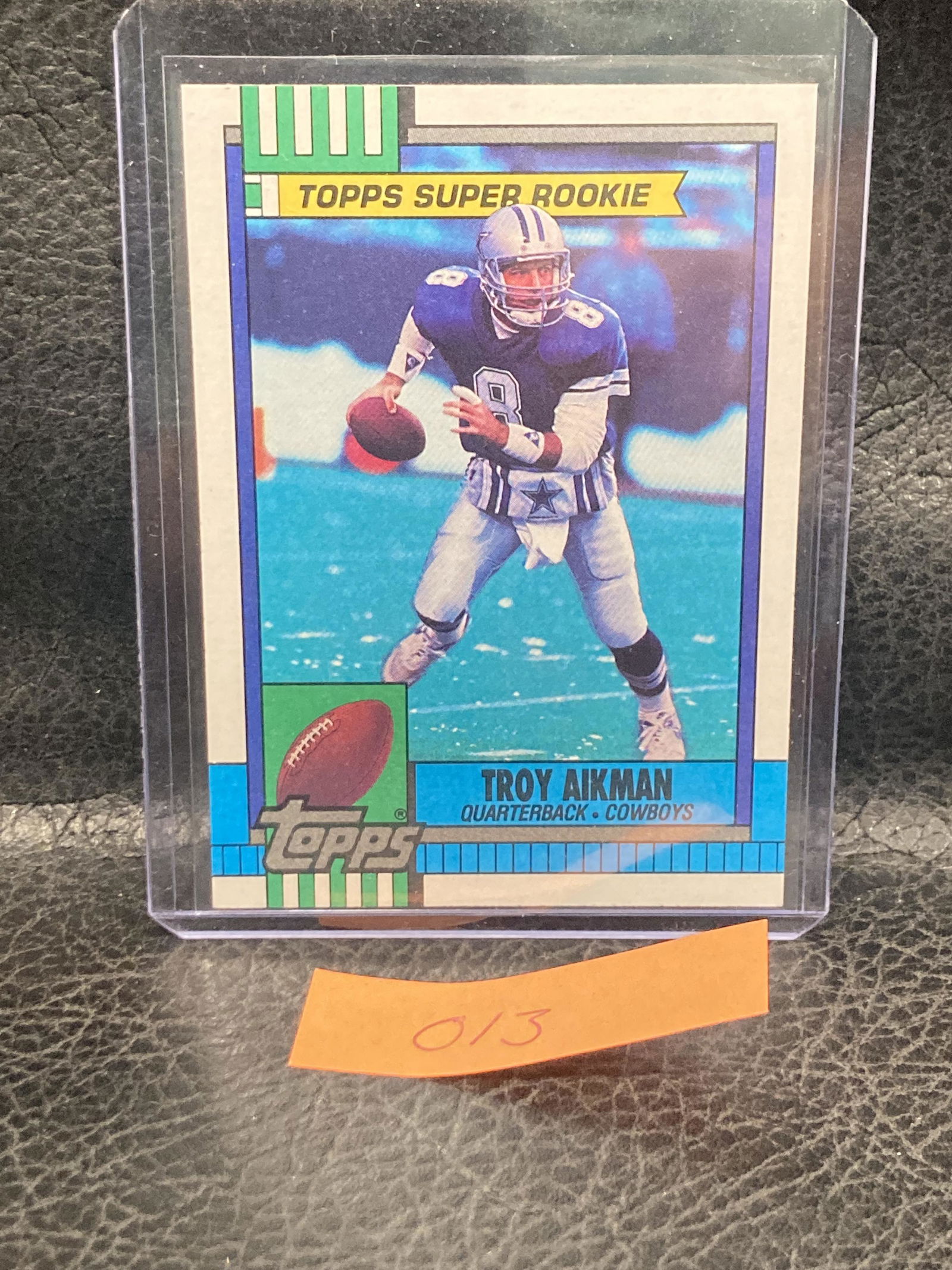 Troy Aikman Super Rookie 1990 Topps Football Card 482 Rc Cowboys