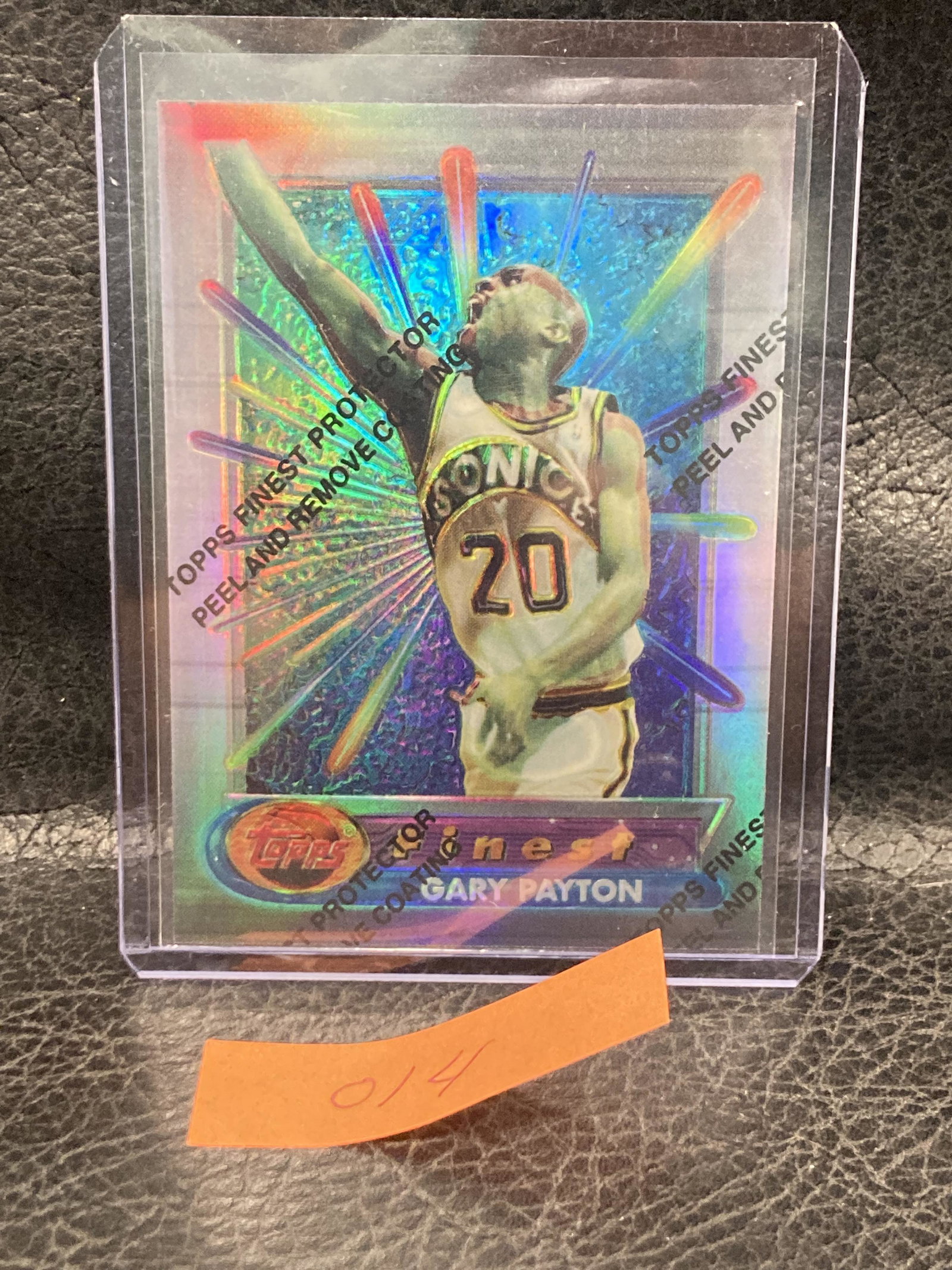 Gary Payton 1994-95 Topps Finest Basketball Card #285 With Seal Protector: Gary Payton 1994-95 Topps Finest Basketball Card #285 With Seal Protector