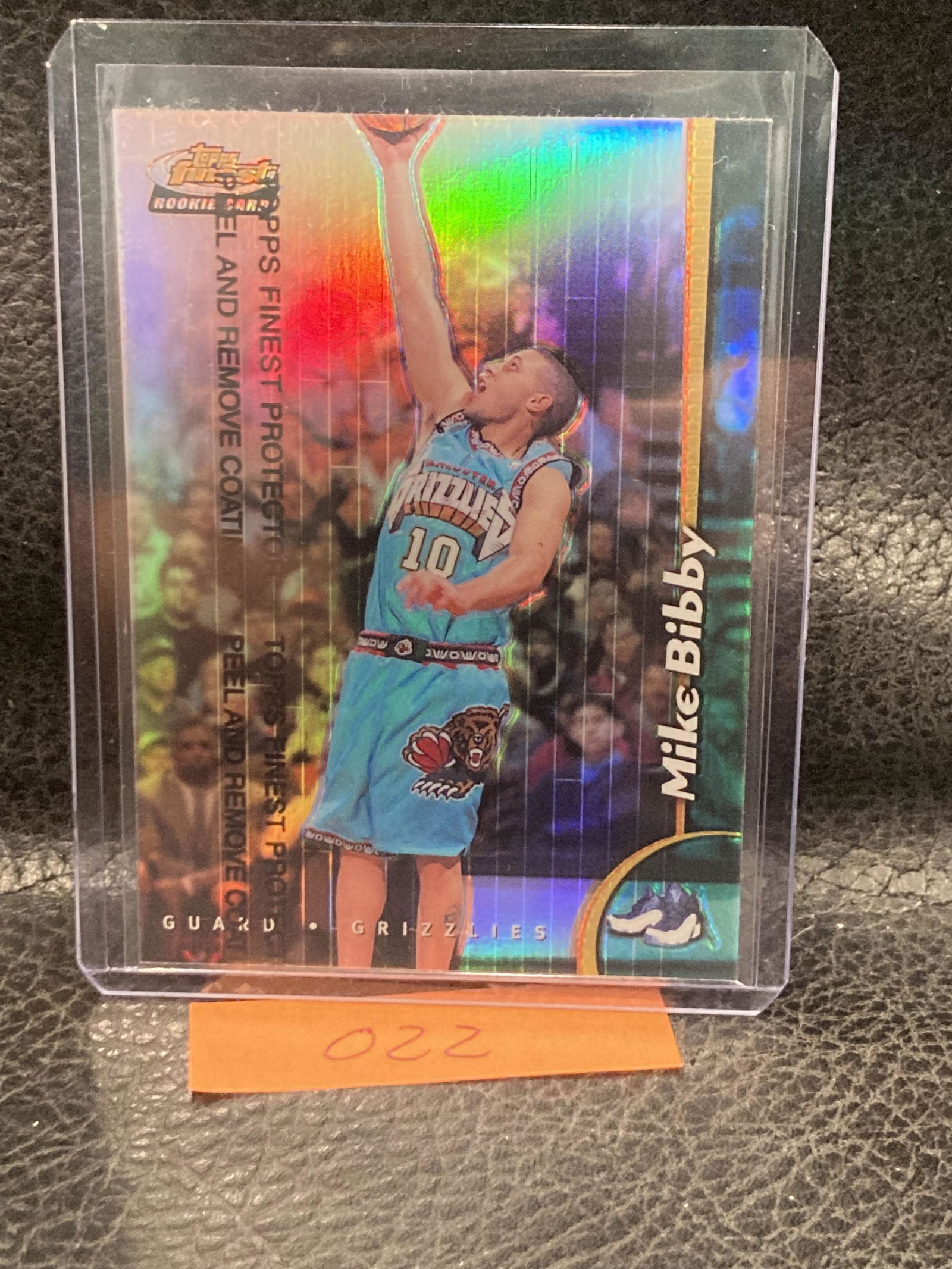 Mike Bibby1998-99 Topps Finest Refractor #227 Rookie Rc With Coating (1 of 2)