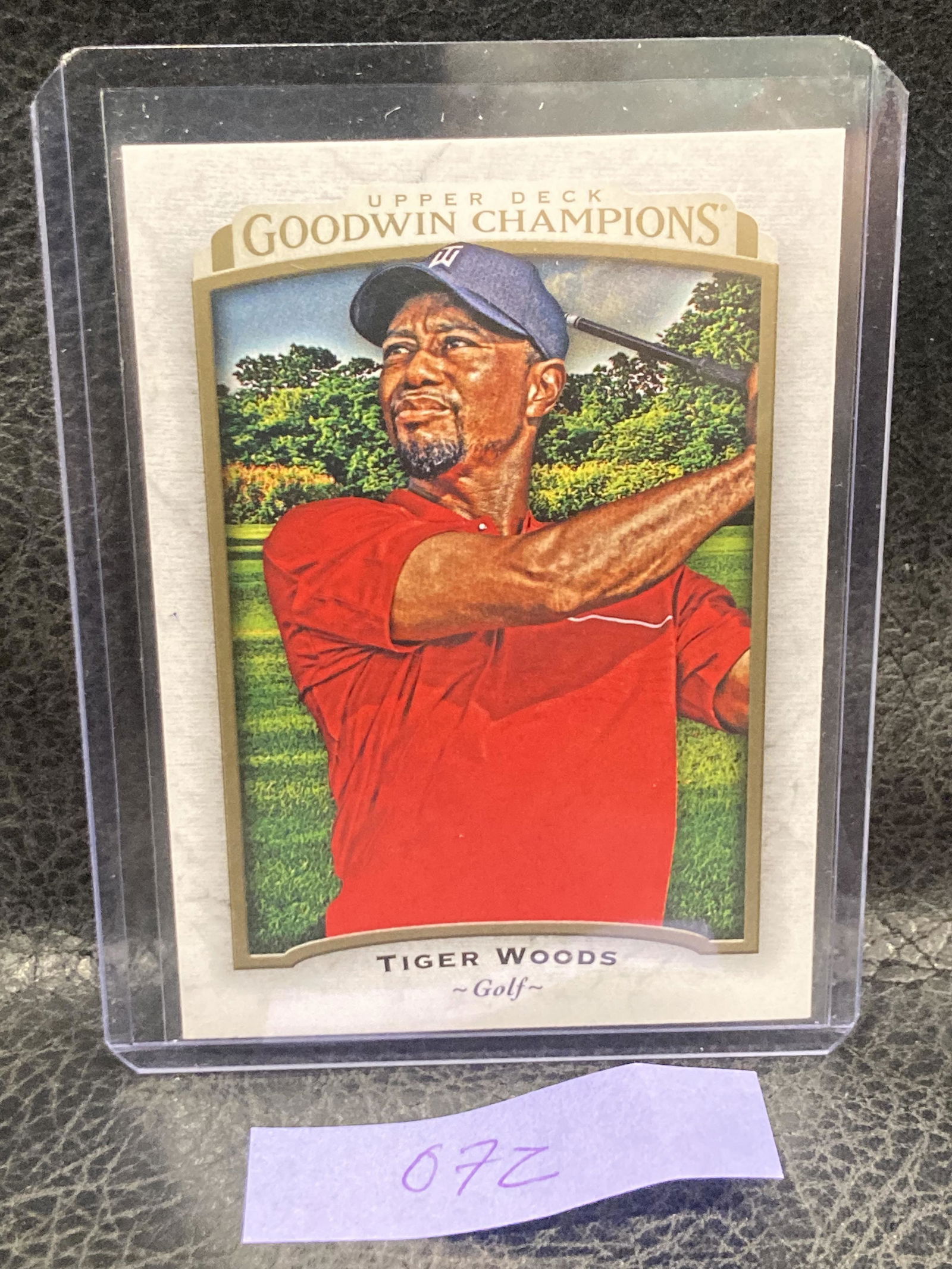 Tiger Woods 2017 Upper Deck Goodwin Champions Card #45 Nice (1 of 2)