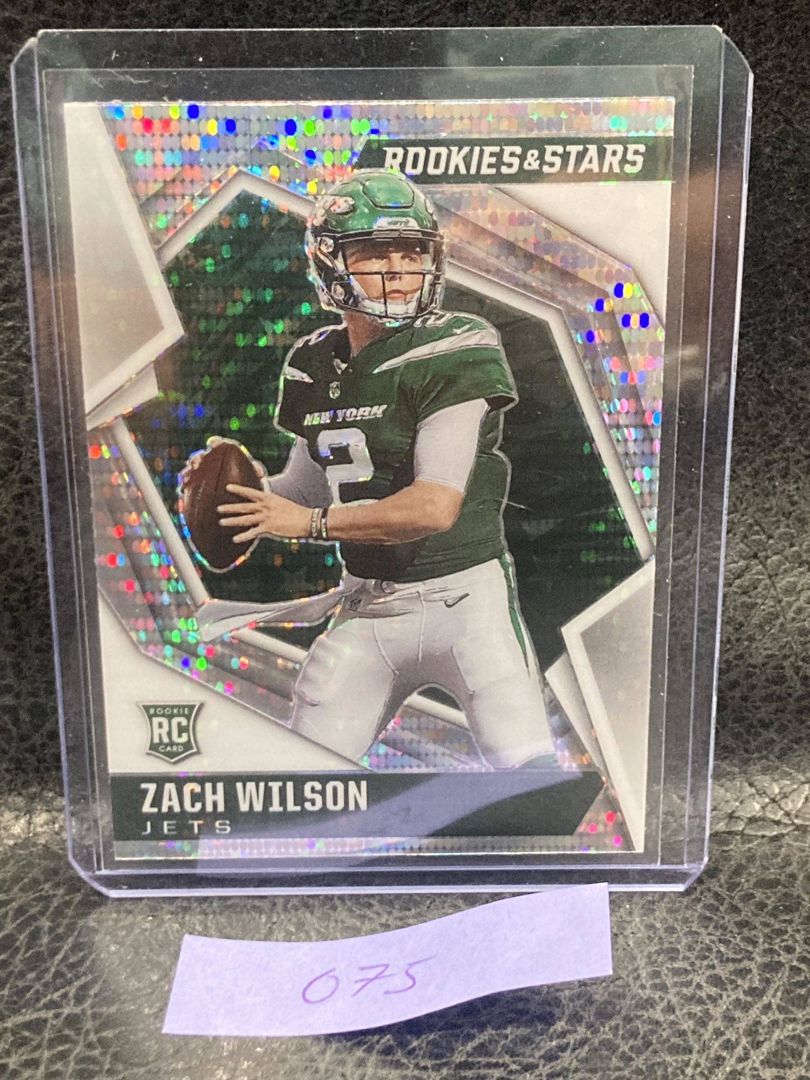 Zach Wilson 2021 Rookies & Stars Jets Rc #102 Silver Pulsar Prizm: Zach Wilson 2021 Rookies & Stars Jets Rc #102 Silver Pulsar Prizm