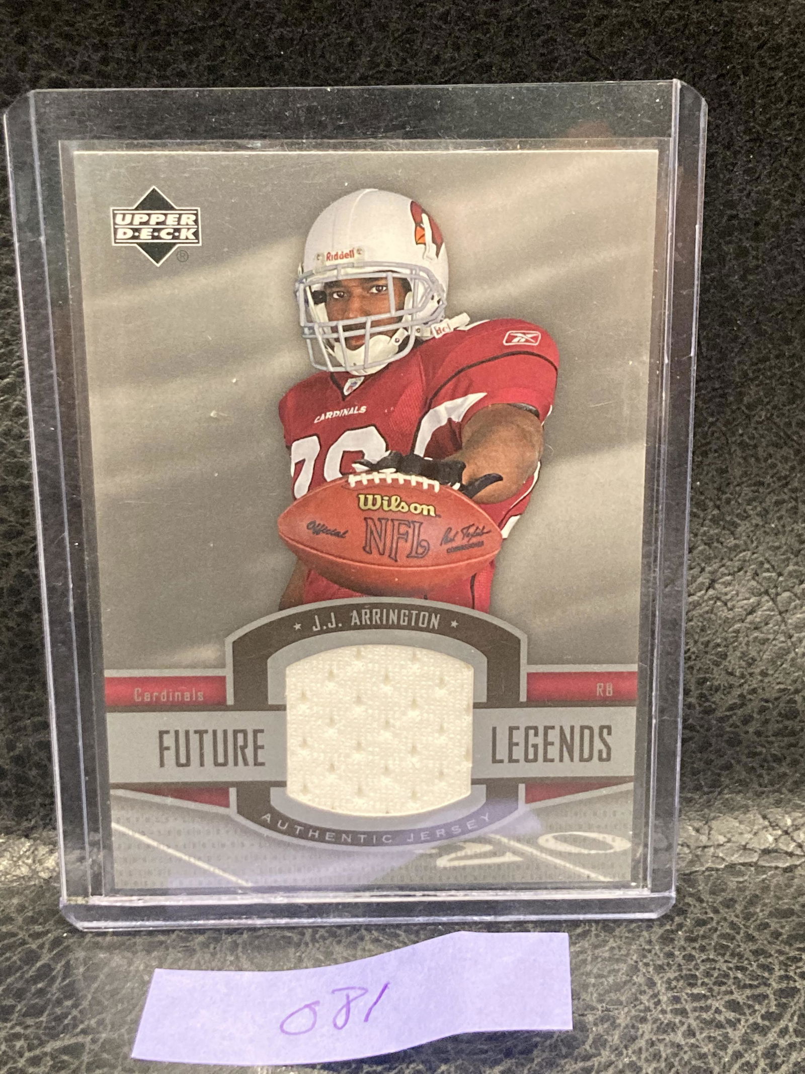 Jj Arrington 2005 Upper Deck Legends Future Legends Rookie Jersey Cardinals (1 of 2)