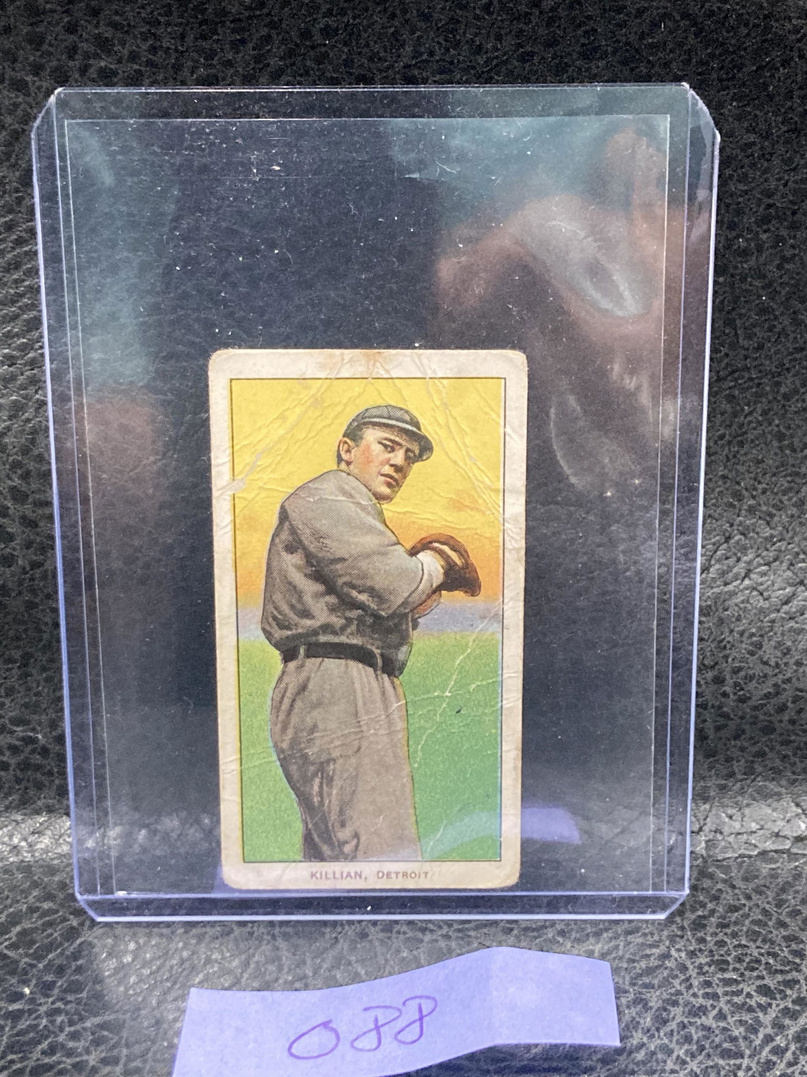 Ed Killian 1909-1911 T 206 Tobacco Card Detroit Portrait Variation Piedmont (1 of 2)