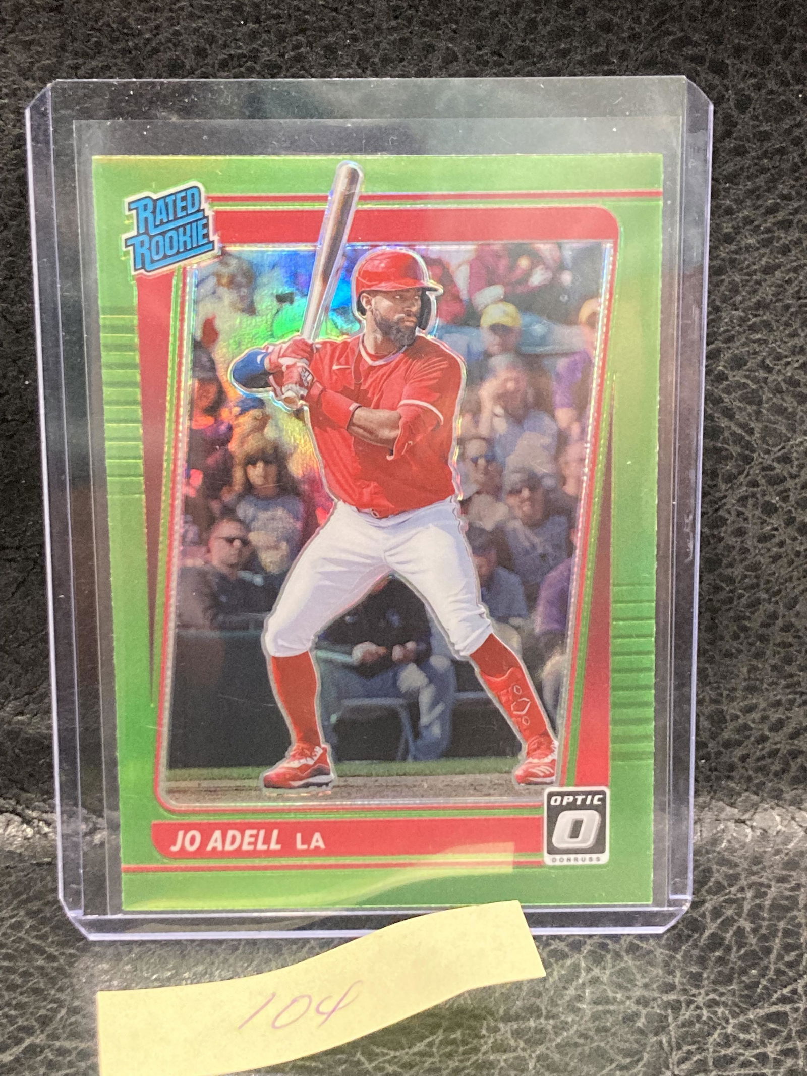 Jo Adell Rookie Prizm 2021 Panini Donruss Optic Lime Green Prizm Angeles #33 (1 of 2)