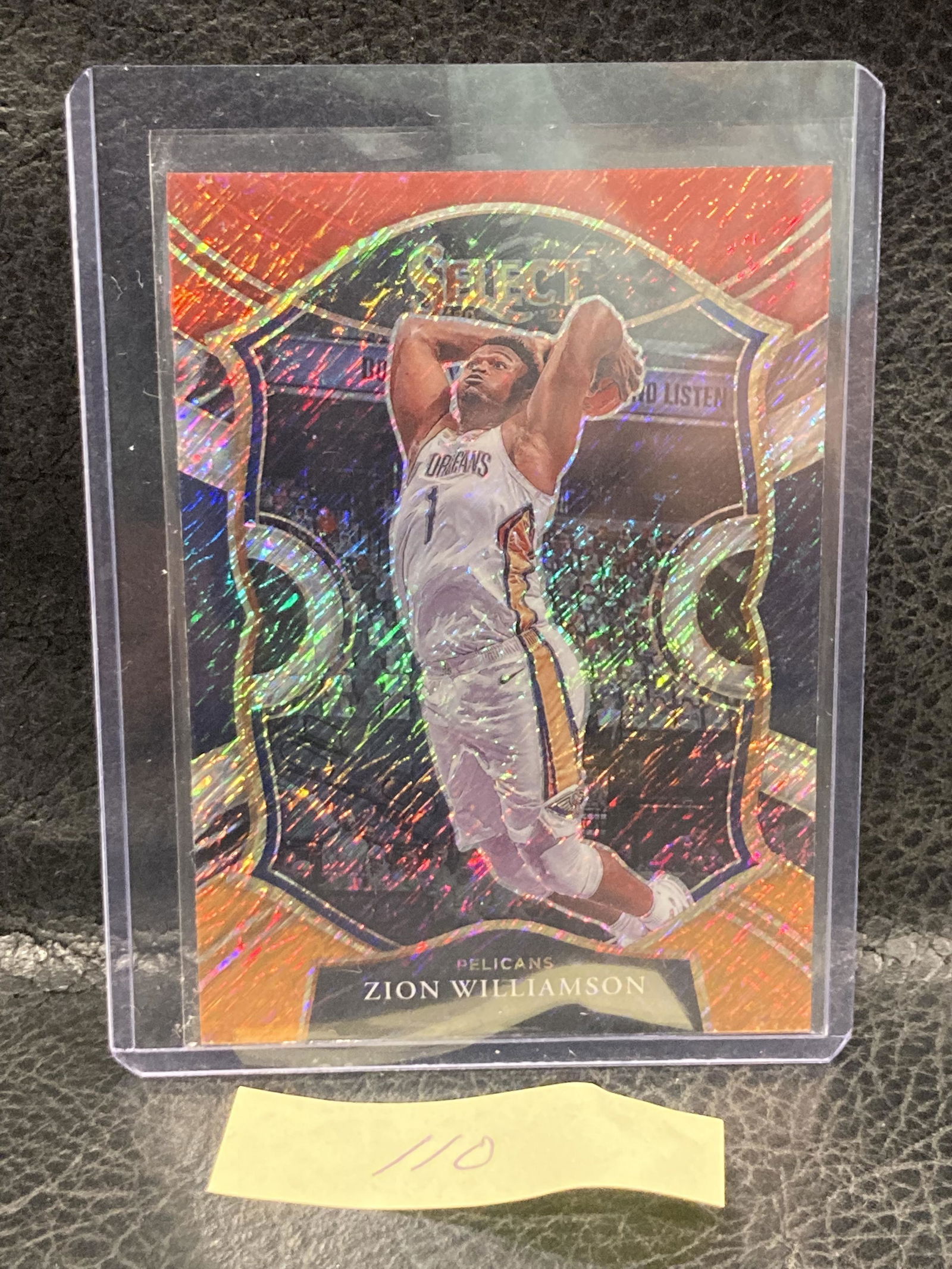 Zion Williamson 2020-21 Select Concourse Red White Orange Shimmer Prizm (1 of 2)