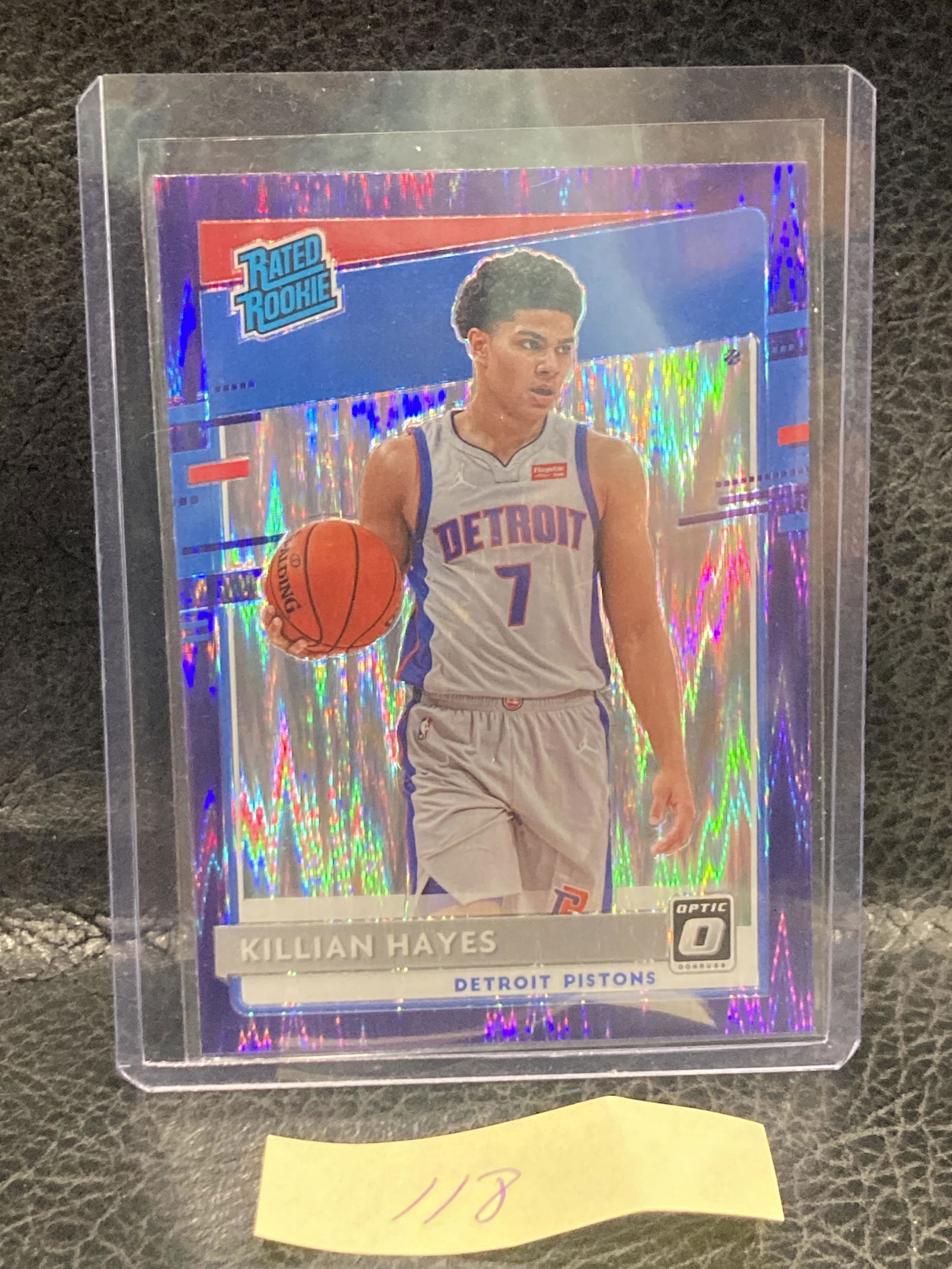 Killian Hayes 2020/21 Optic Basketball #157 Rated Rookie Sp Purple Shock Prizm (1 of 2)