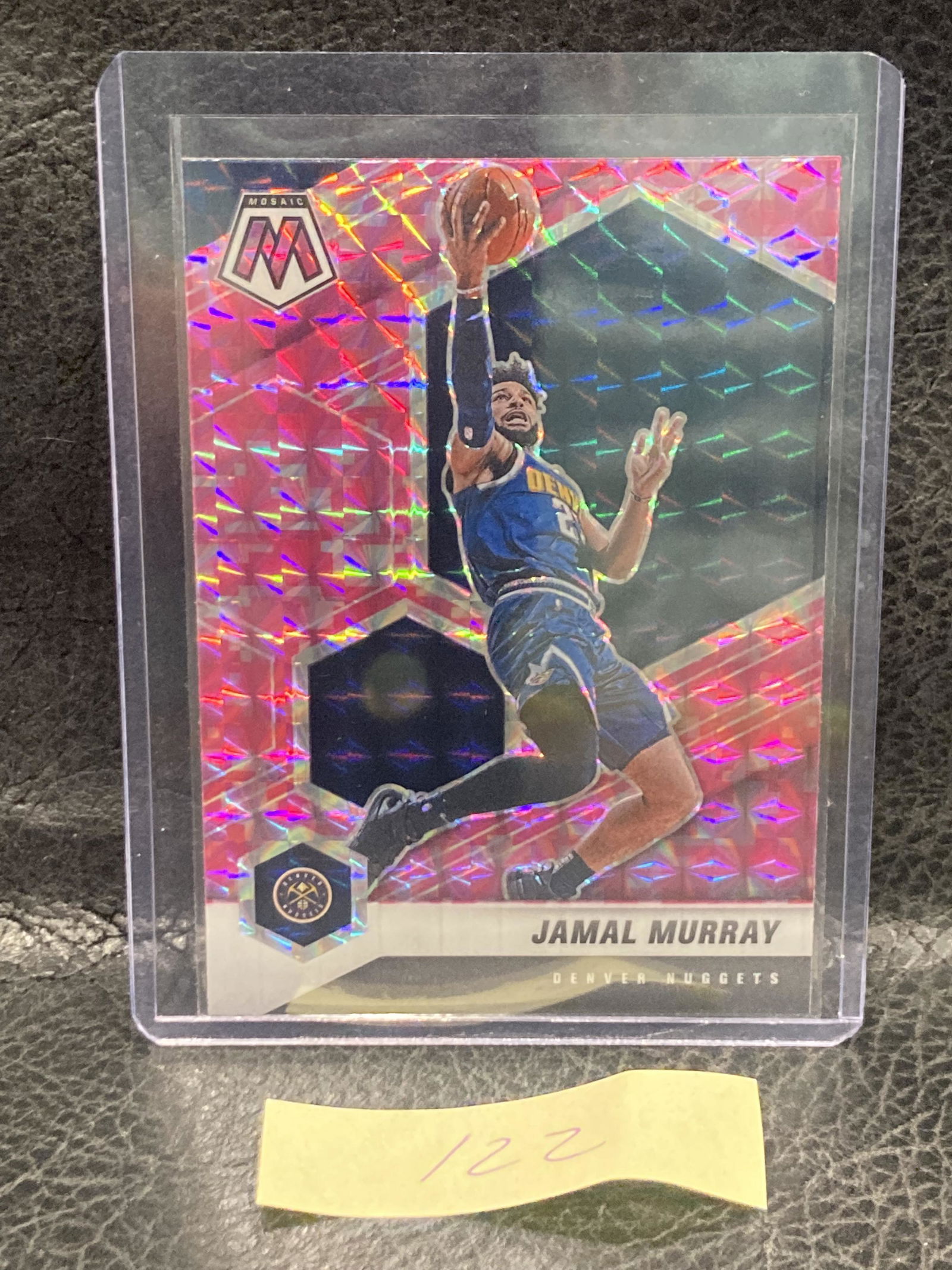 Jamal Murray 2021 Mosaic Pink Camo Prizm Card No. 86 Denver Nuggets (1 of 2)