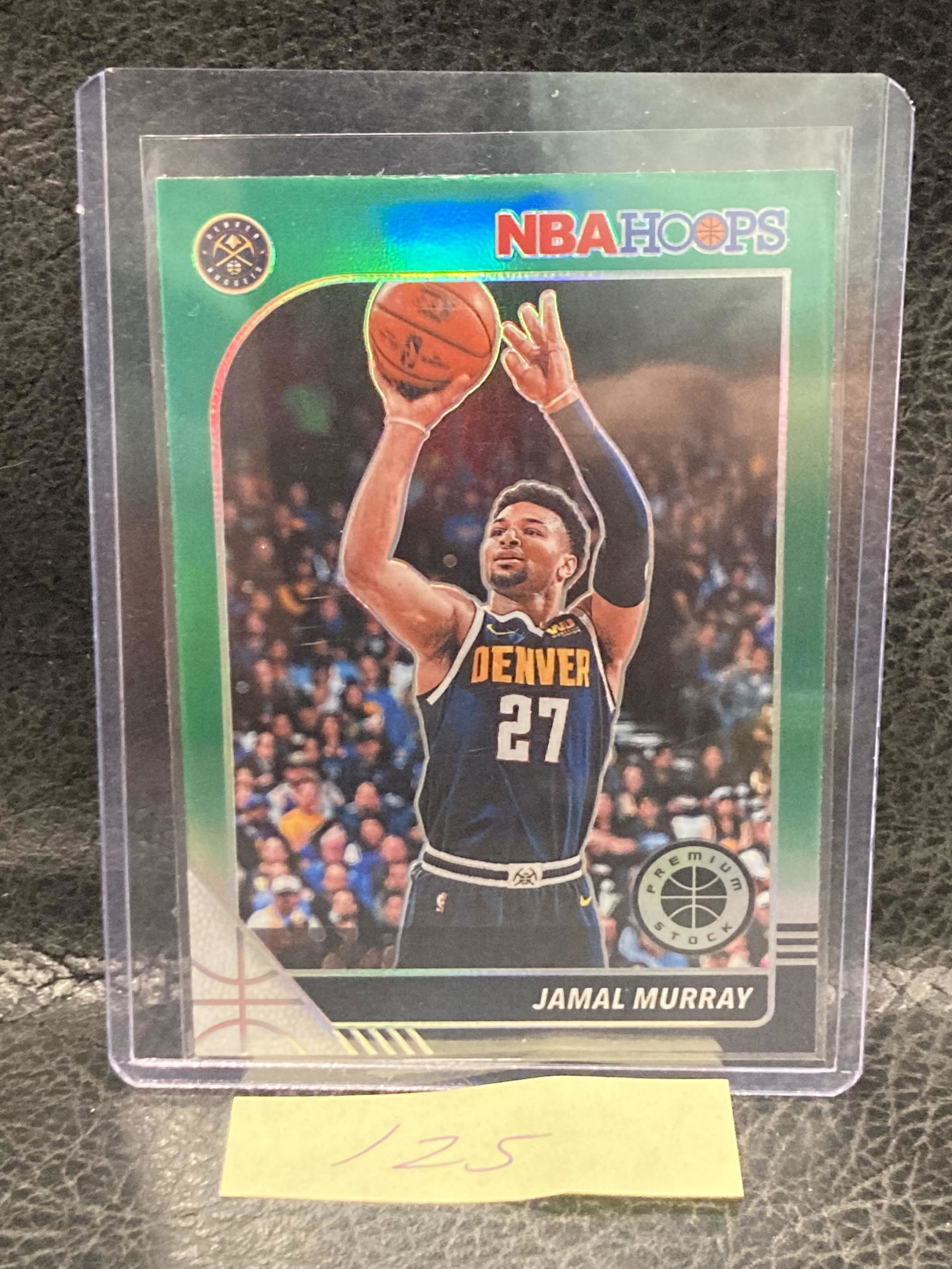 Jamal Murray 2019-20 Hoops Premium Stock Green Prizm #46 Denver Nuggets (1 of 2)