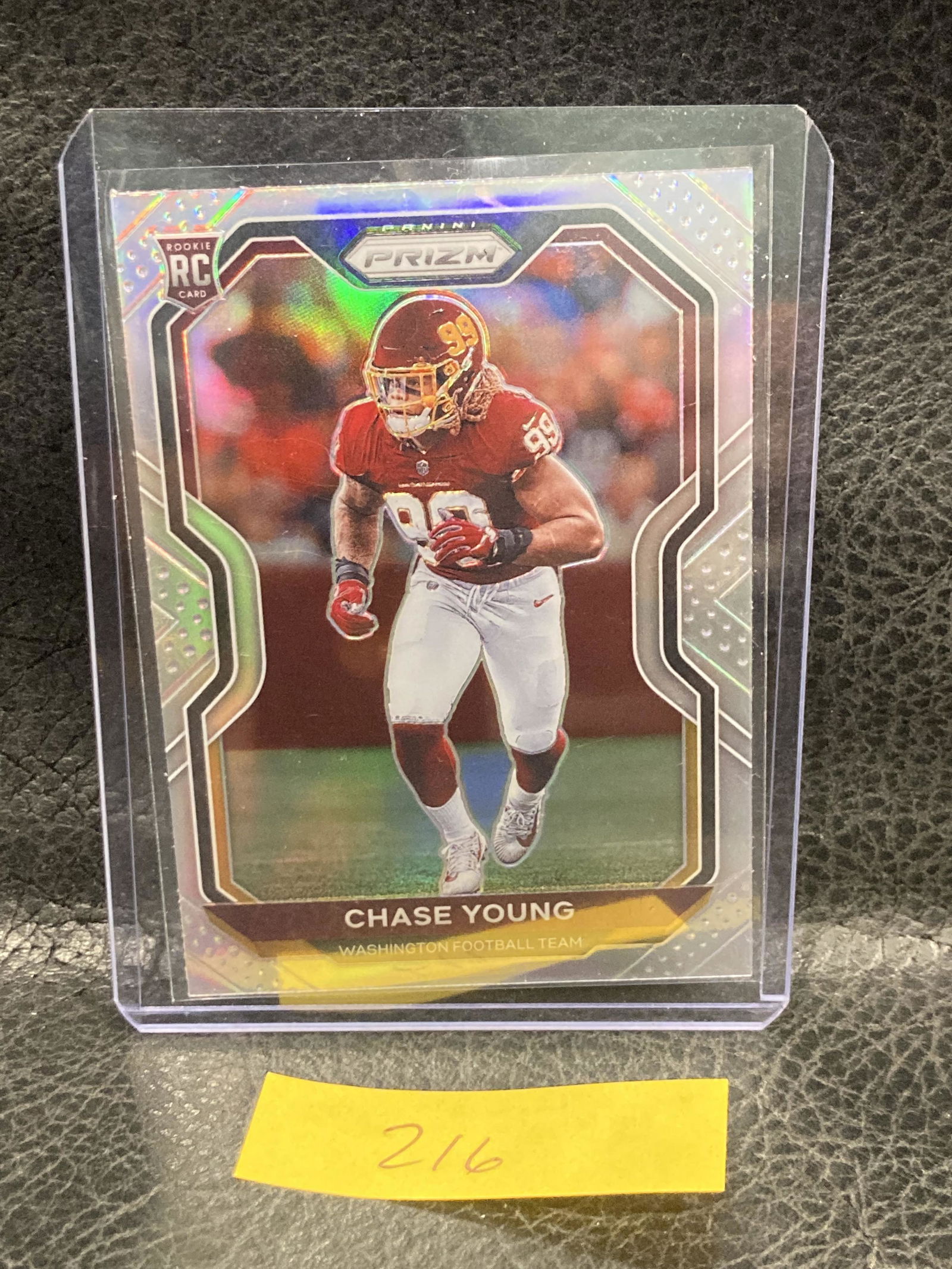 Chase Young 2020 Prizm Silver Prizm Refractor Rookie Card Rc #383 Washington (1 of 2)