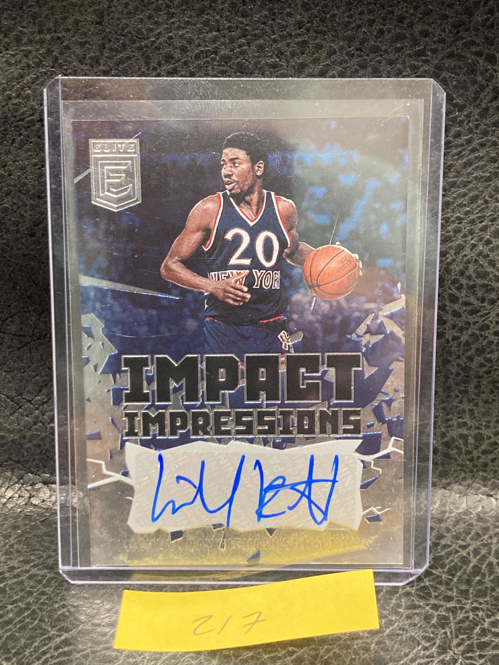Michael Ray Richardson 2021-22 Elite Impact Impressions Auto New York Knicks (1 of 2)