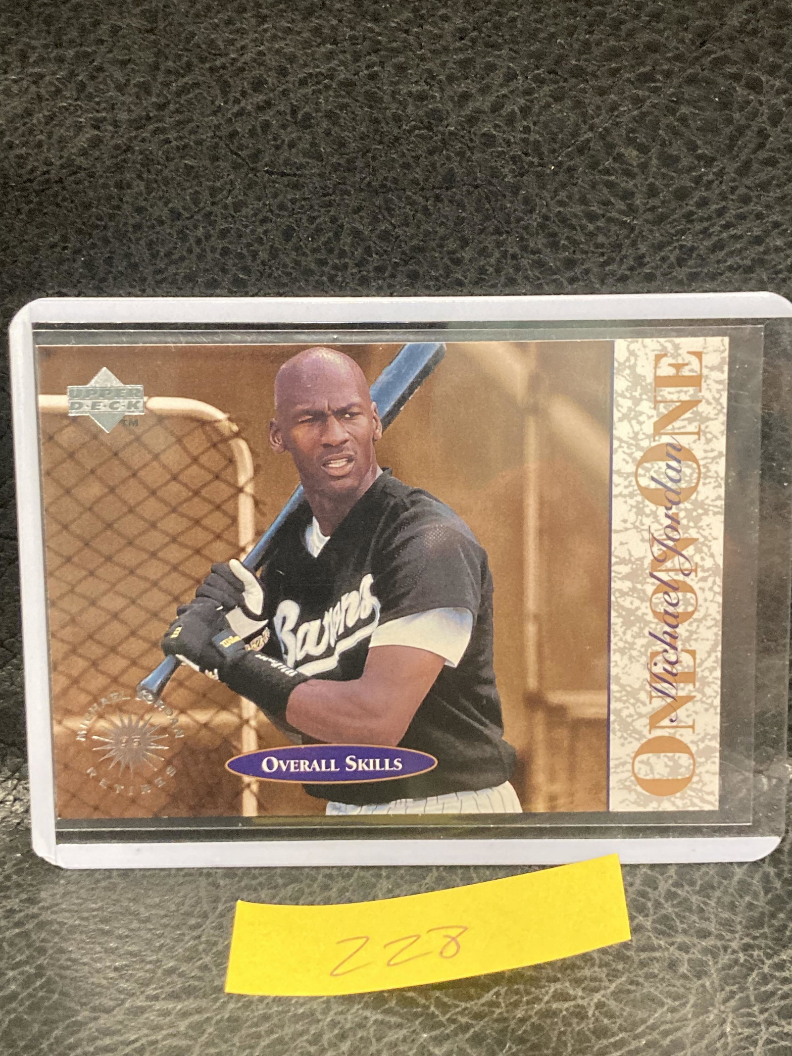 Michael Jordan One On One 1995 Upper Deck Overall Skills #5 Barons White Sox: Michael Jordan One On One 1995 Upper Deck Overall Skills #5 Barons White Sox