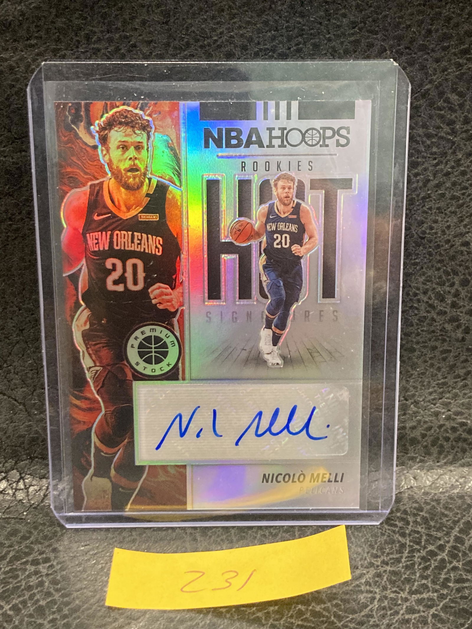 Nicolo Melli 2019-20 Nba Hoops Premium Stock Silver Hot Signatures Auto Rookie (1 of 2)