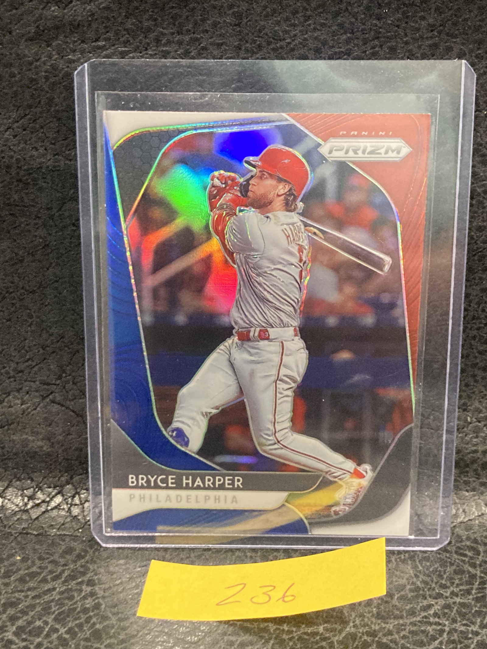Bryce Harper 2020 Prizm Red White & Blue Prizm #63 Phillies: Bryce Harper 2020 Prizm Red White & Blue Prizm #63 Phillies