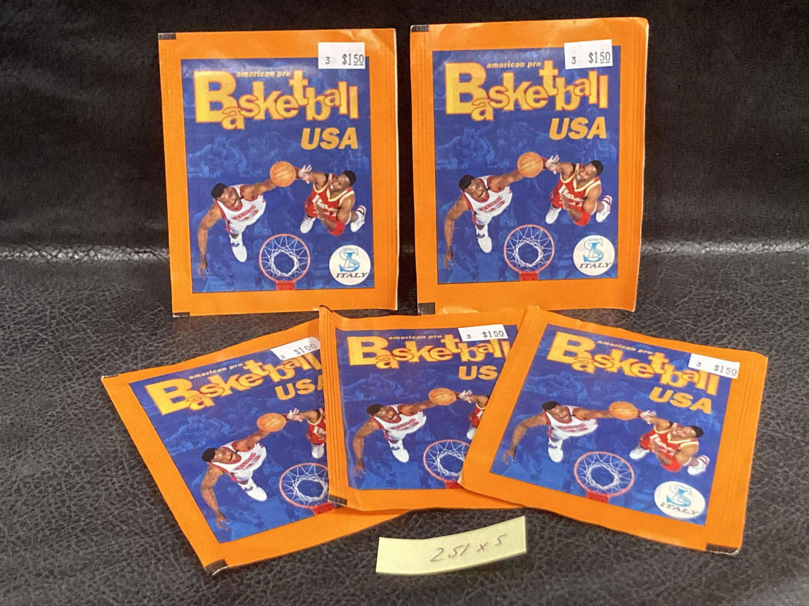 5 Pack Lot American Pro Basketball Nba 1994 1995 94 95  Album Service Line Sl Italy (1 of 2)