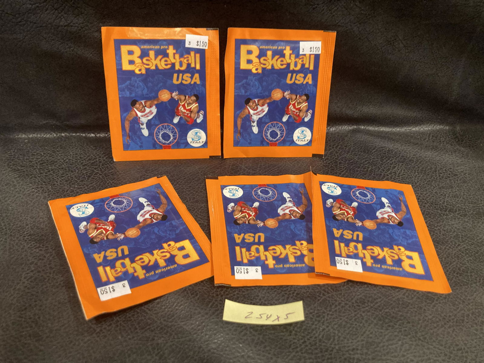 5 Pack Lot American Pro Basketball Nba 1994 1995 94 95  Album Service Line Sl Italy (1 of 2)