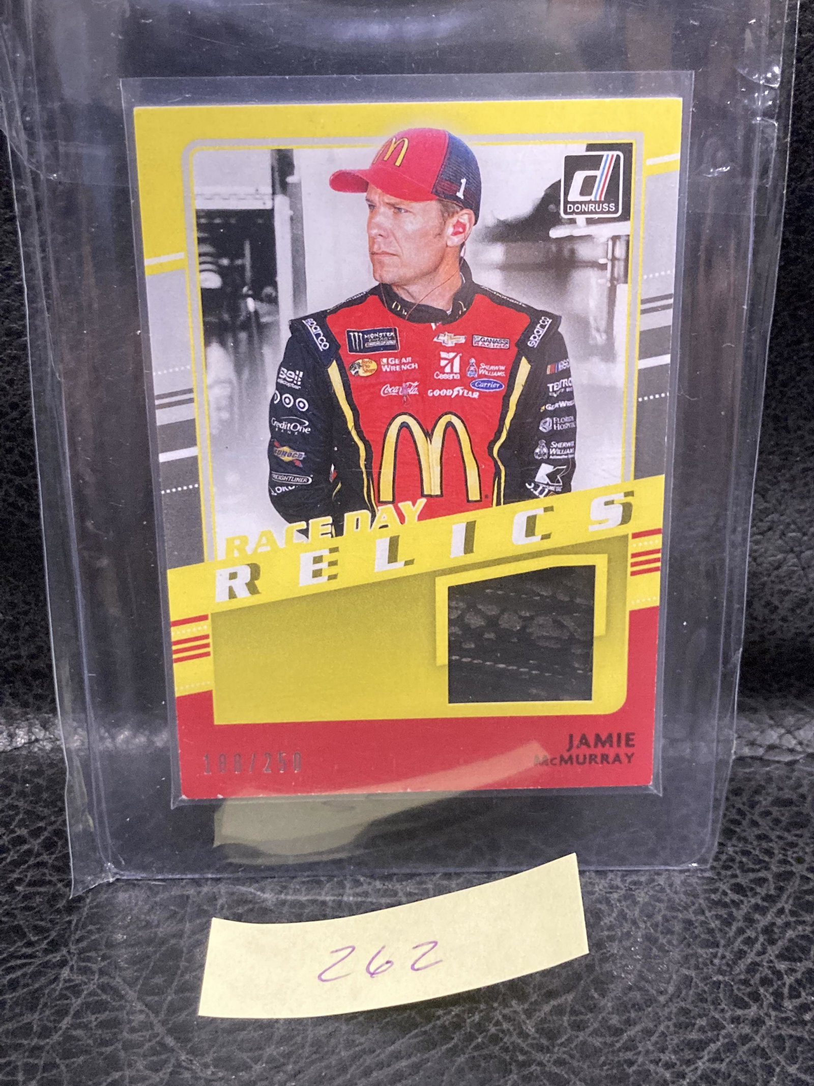 Jamie Mcmurray 2021 Donruss Race Day Relics Red Race-Used Tire 232/250: Jamie Mcmurray 2021 Donruss Race Day Relics Red Race-Used Tire 232/250